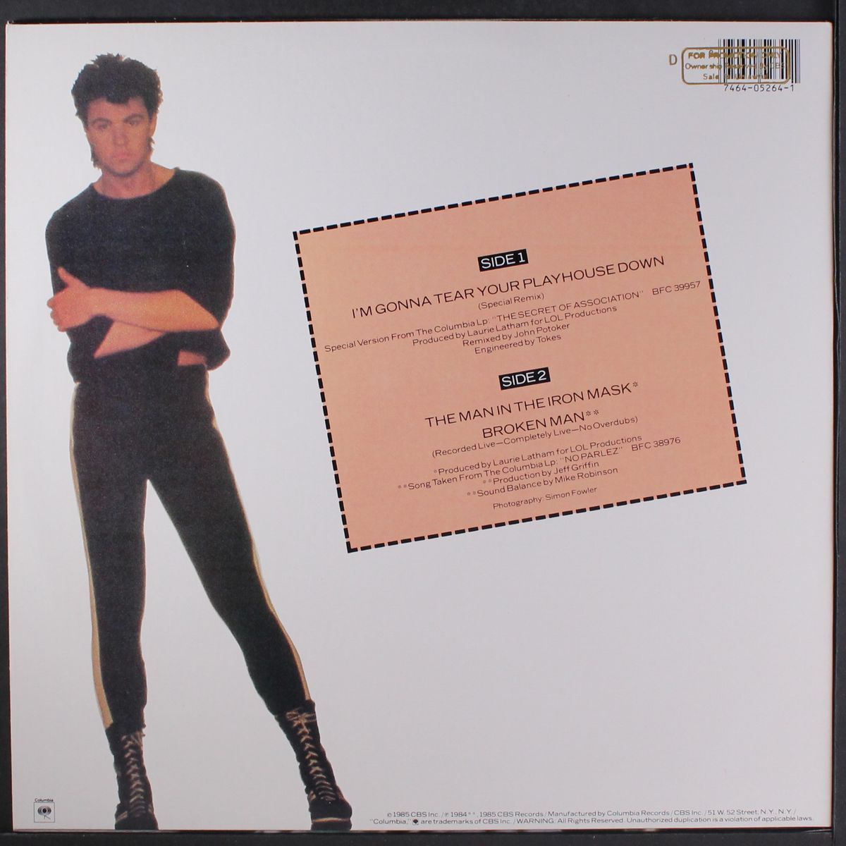 i'm gonna tear your playhouse down +2 by PAUL YOUNG