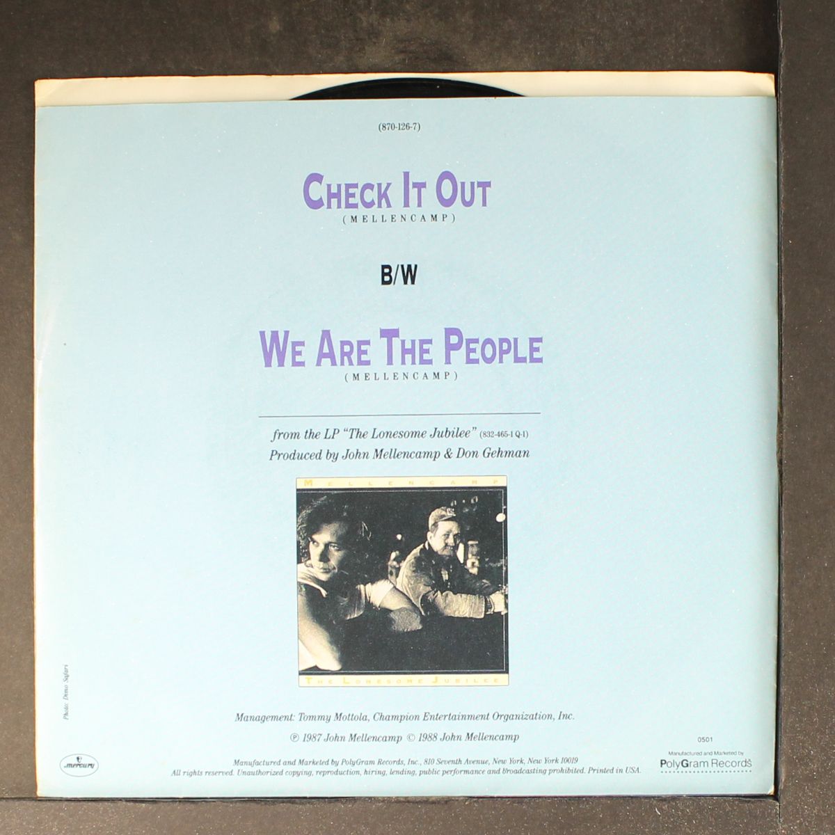 check it out by JOHN COUGAR MELLENCAMP