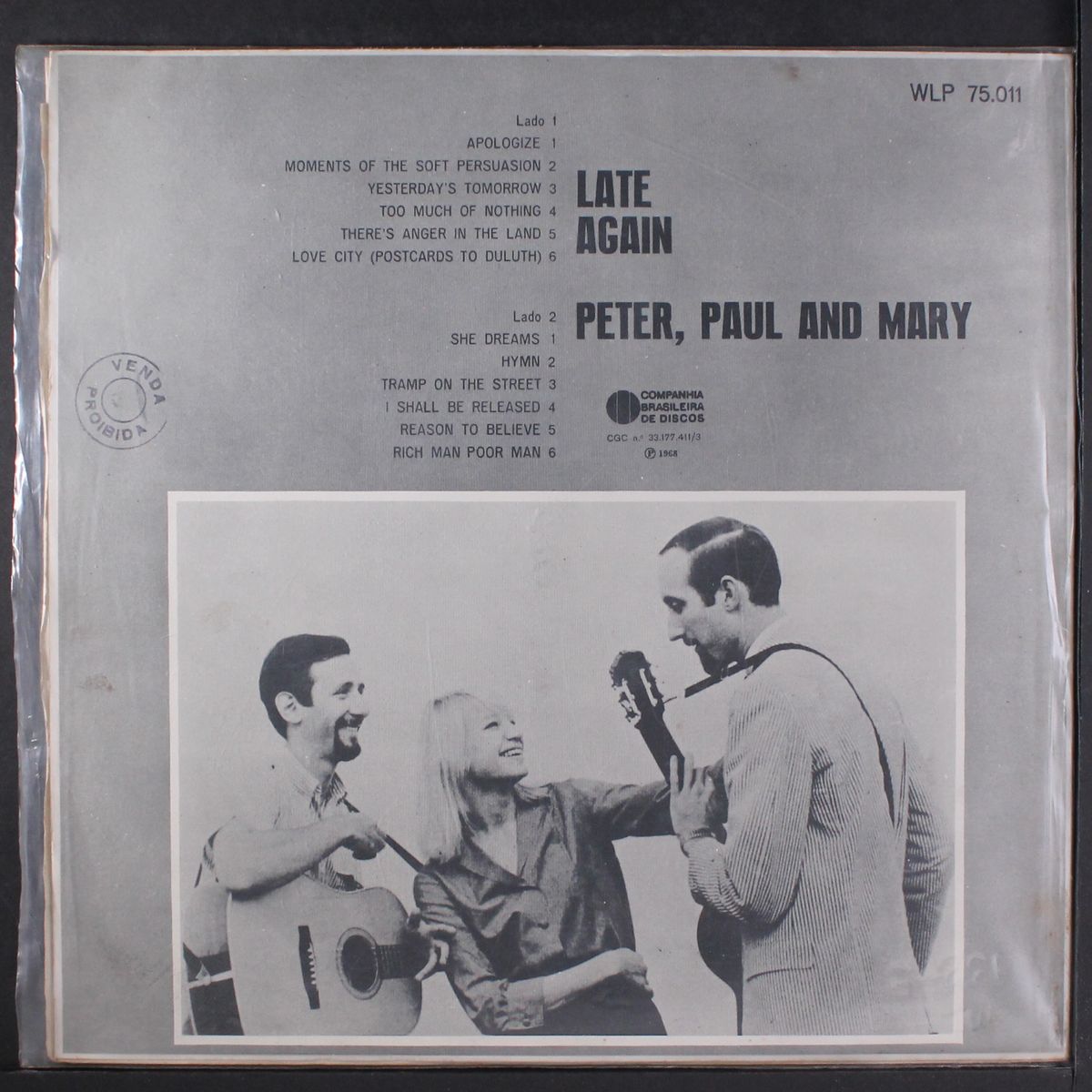 late again by PETER PAUL & MARY