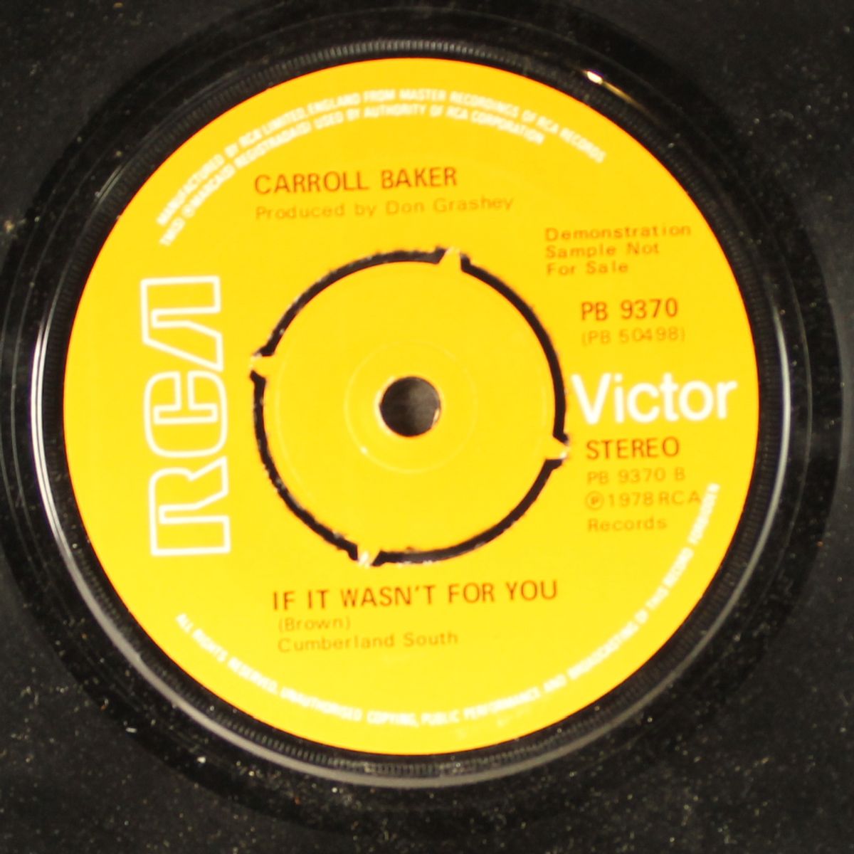 i'm getting high remembering by CARROLL BAKER