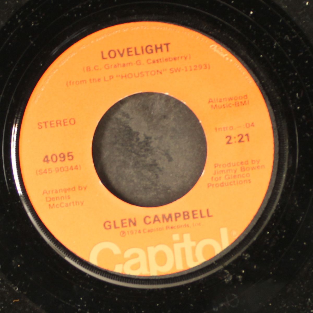 rhinestone cowboy / lovelight by GLEN CAMPBELL