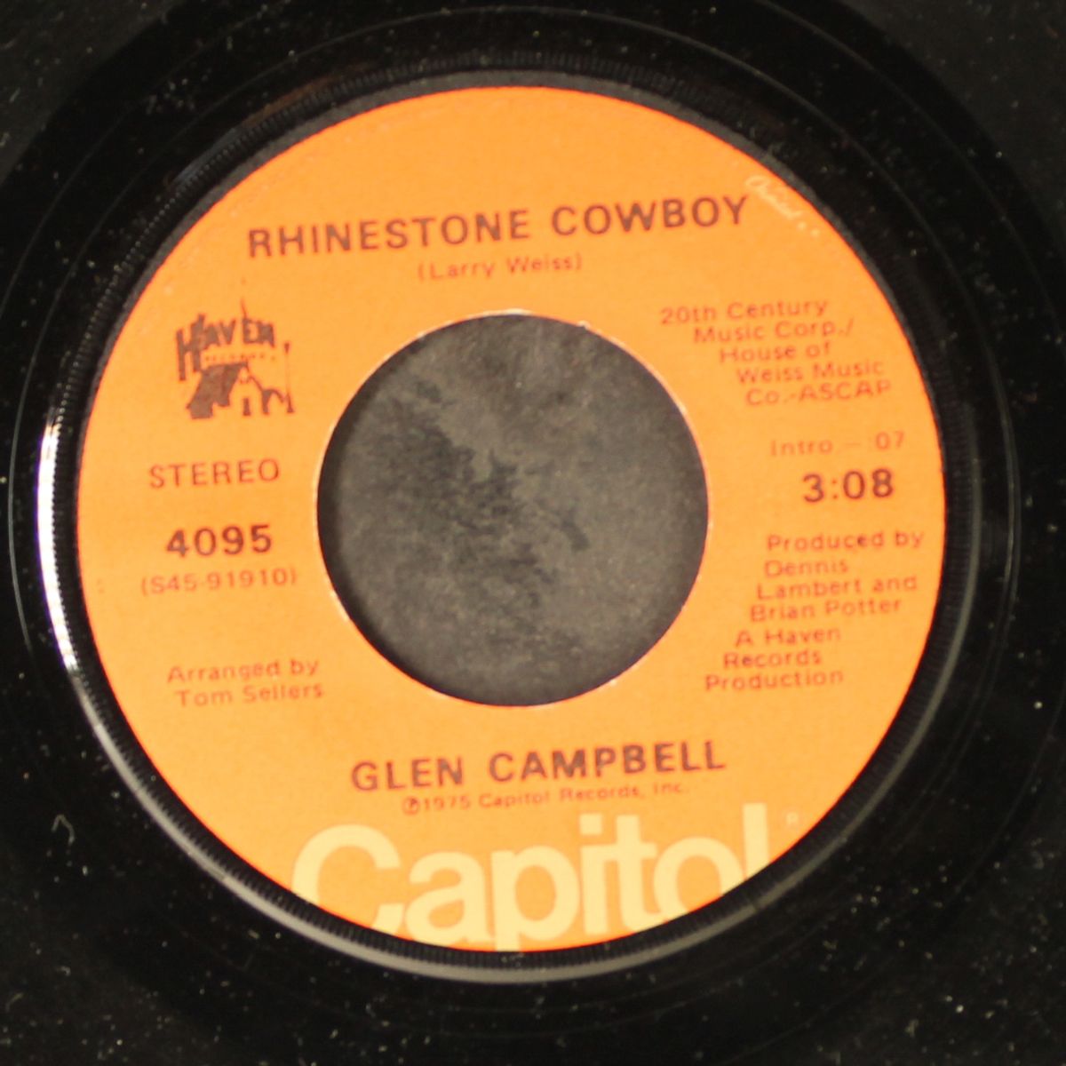 rhinestone cowboy / lovelight by GLEN CAMPBELL