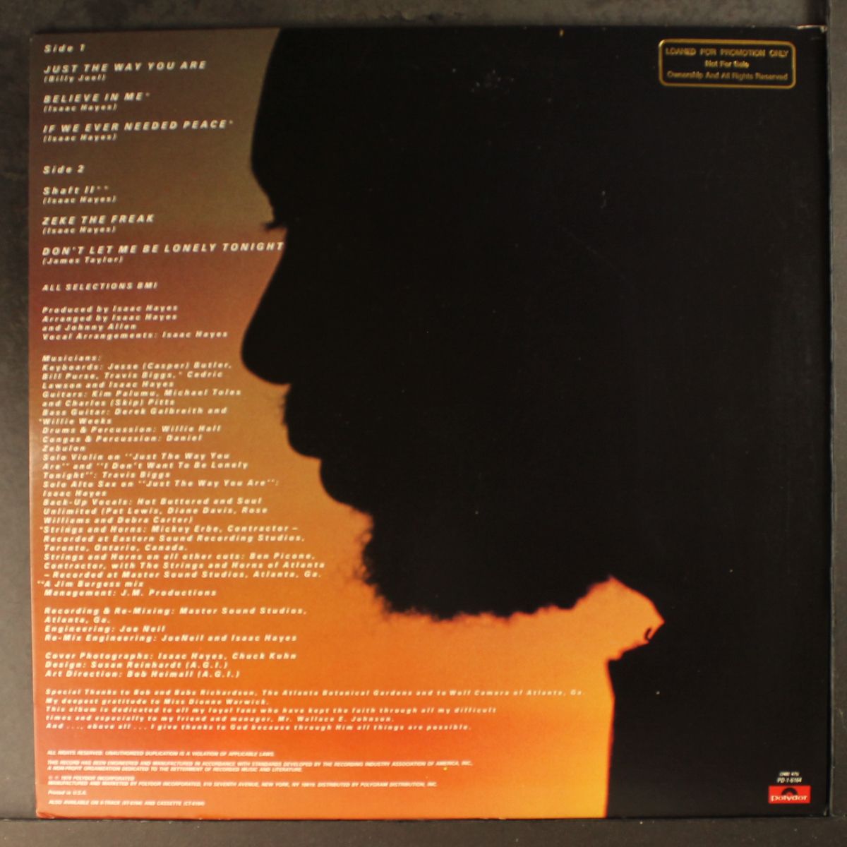 for the sake of love by ISAAC HAYES
