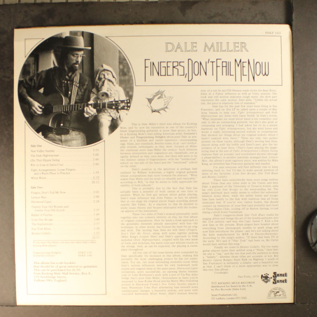 fingers don't fail me now by DALE MILLER