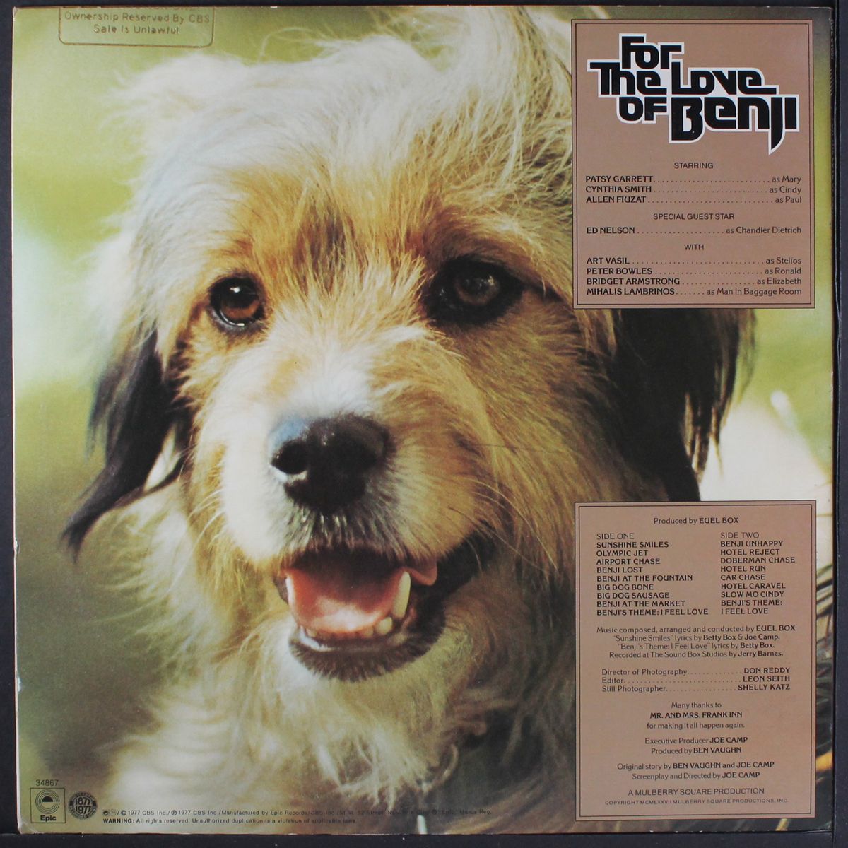 for the love of benji by SOUNDTRACK