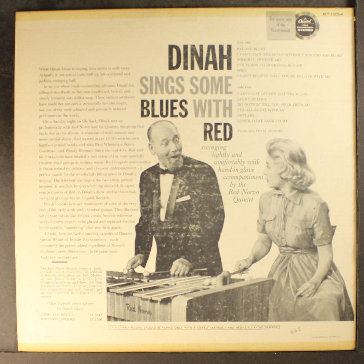 sings some blues with red norvo by DINAH SHORE