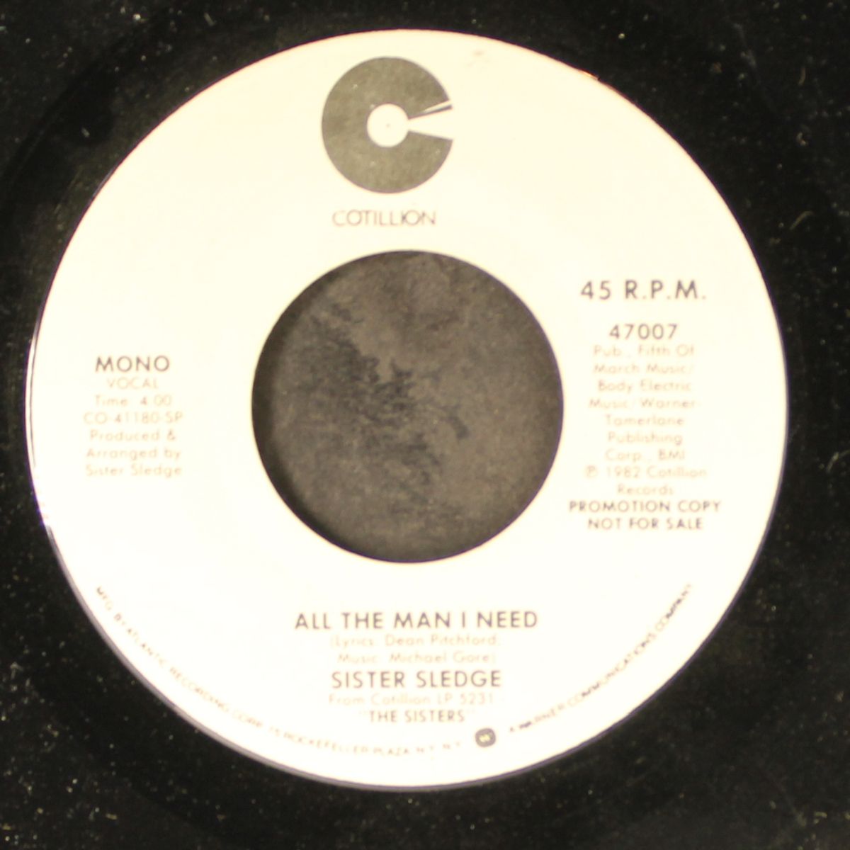 all the man i need / mono by SISTER SLEDGE