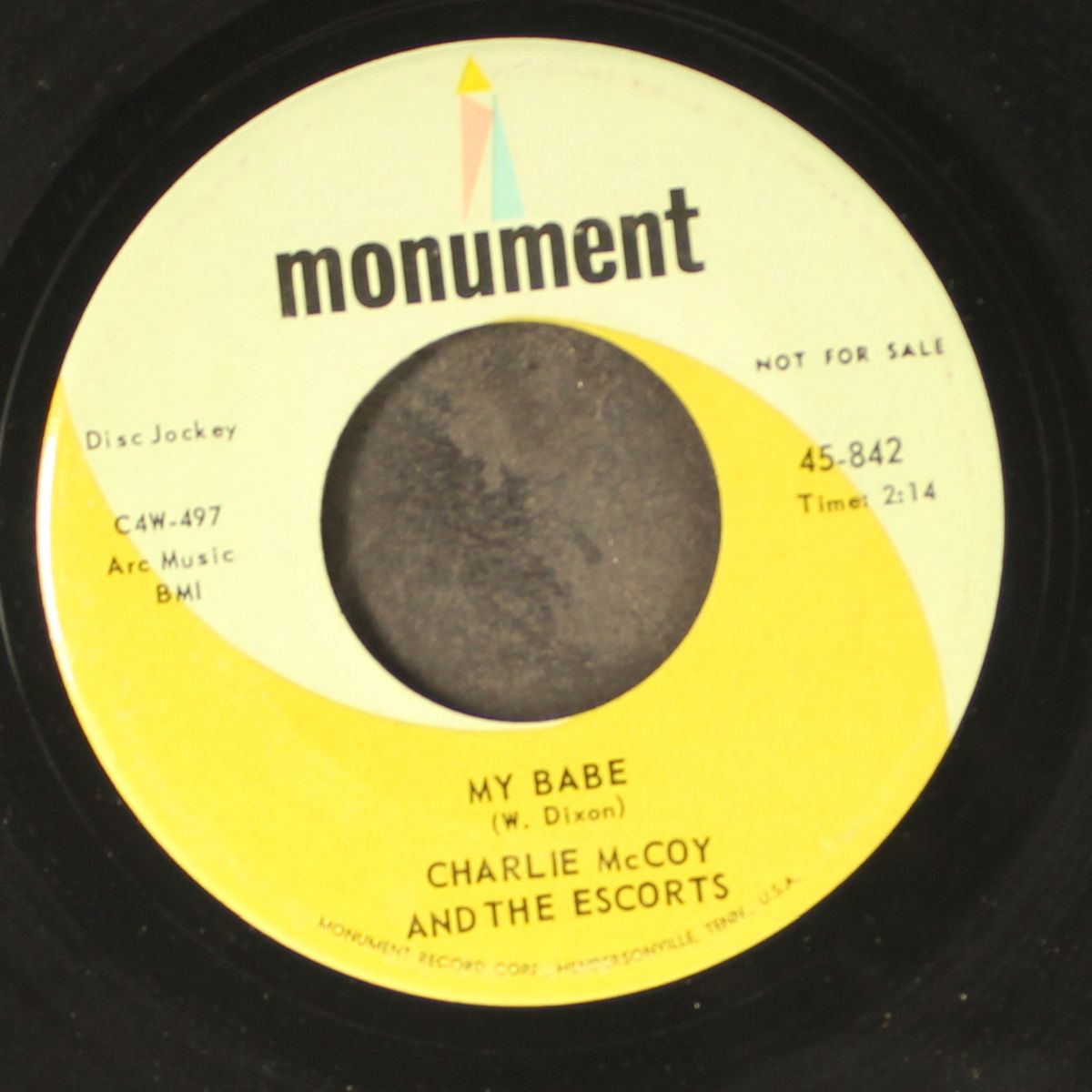 my babe / will you love me tomorrow by CHARLIE MCCOY & ESCORTS