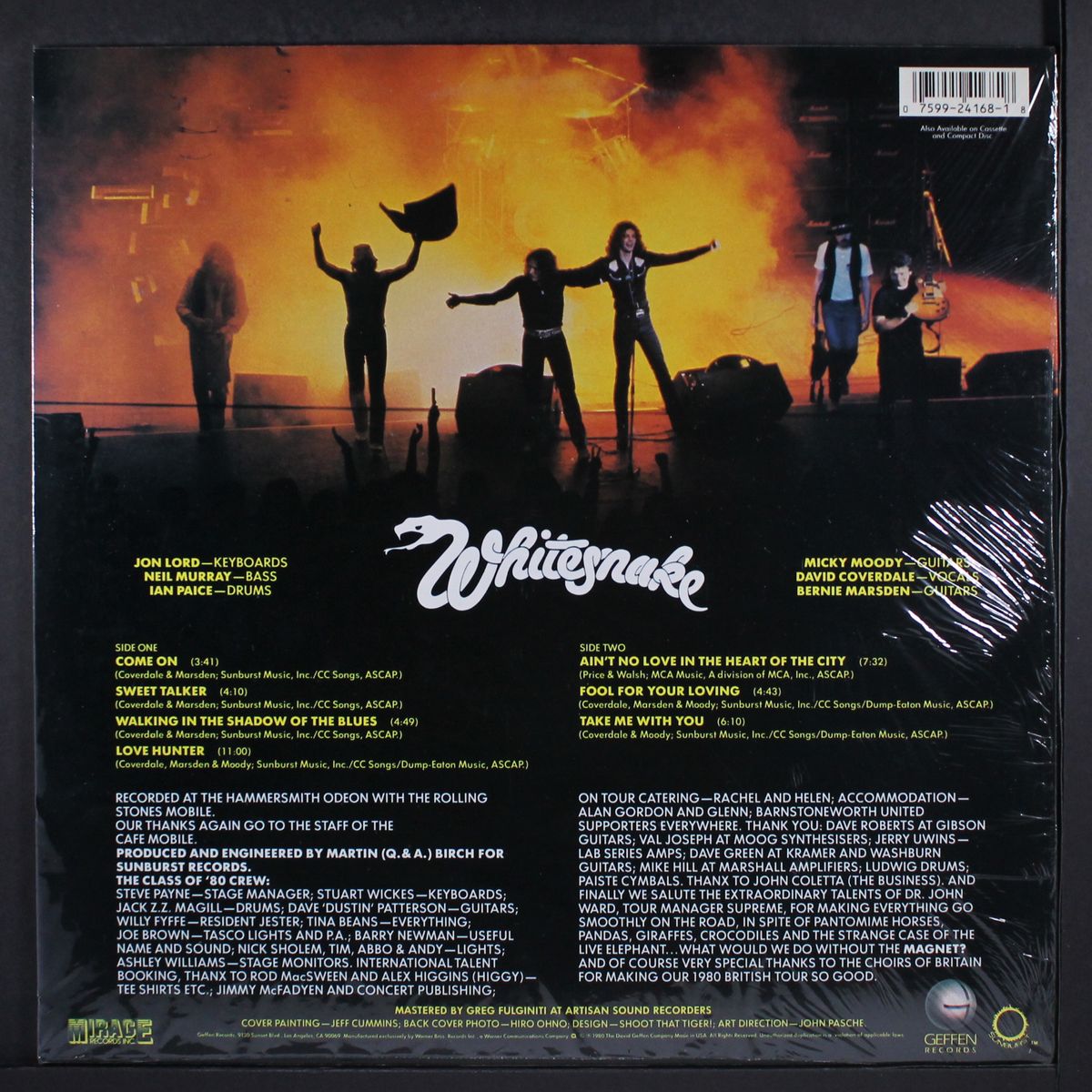 live...in the heart of the city by WHITESNAKE