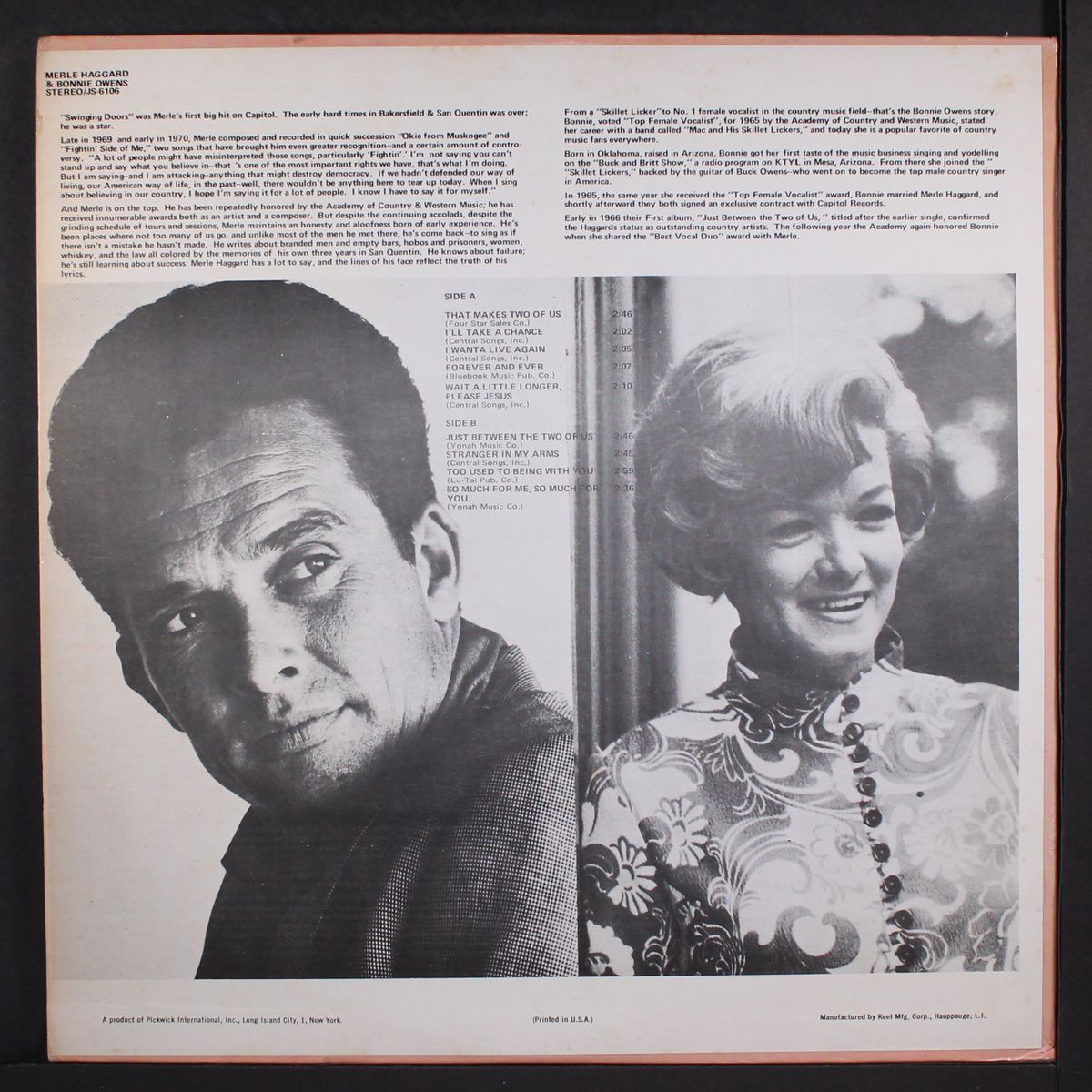 that makes two of us by MERLE HAGGARD & BONNIE OWENS