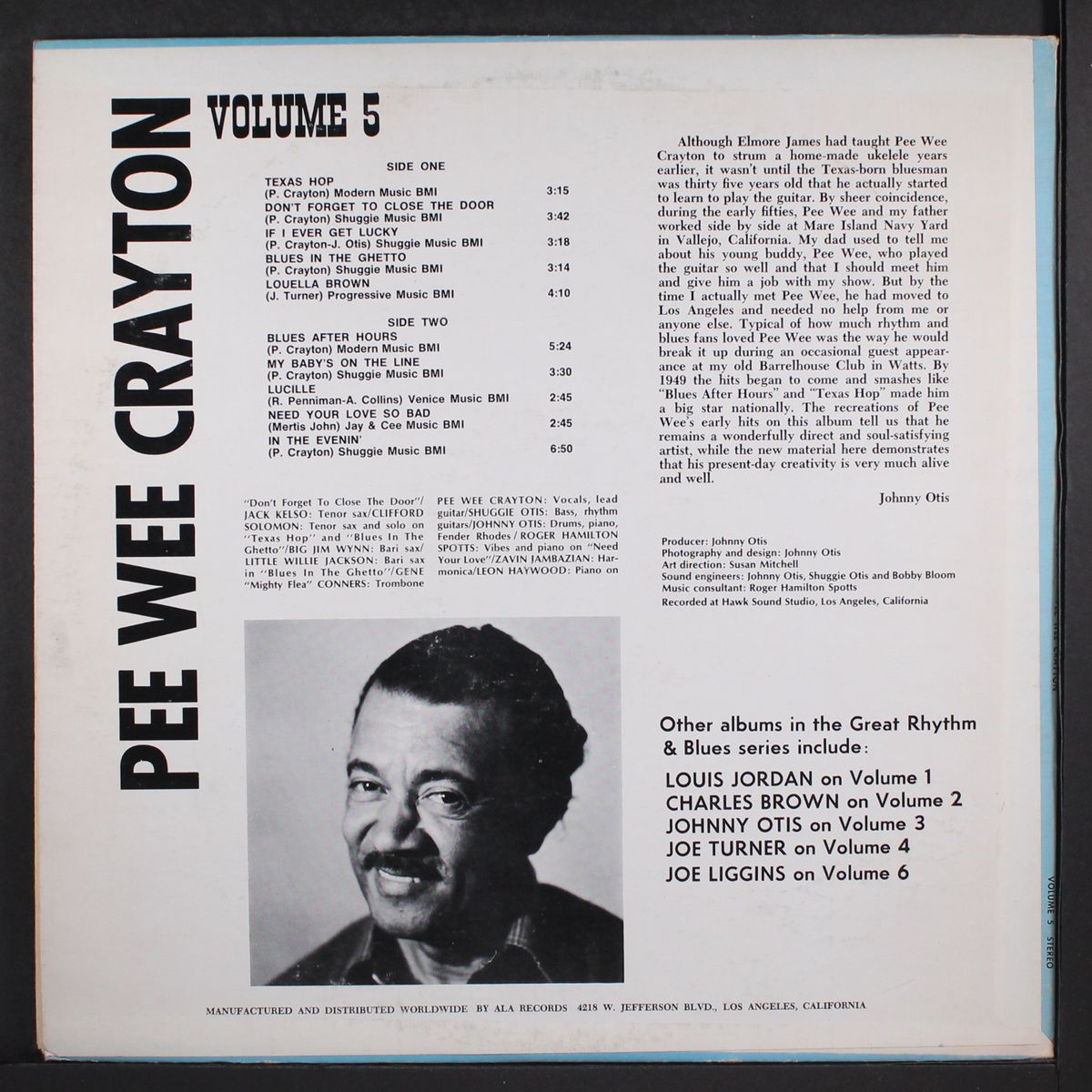 great rhythm & blues oldies, vol. 5 by PEE WEE CRAYTON