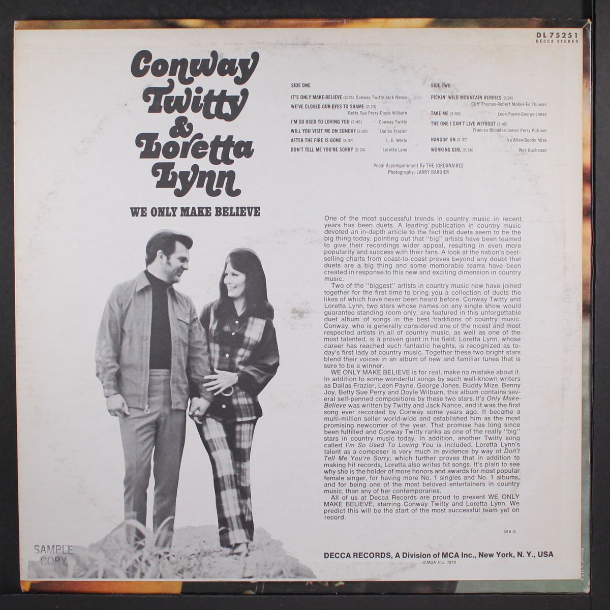 we only make believe by LORETTA LYNN & CONWAY TWITTY