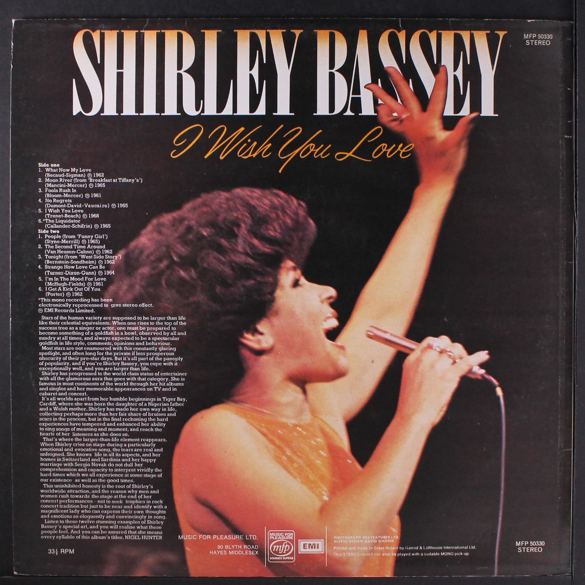 i wish you love by SHIRLEY BASSEY