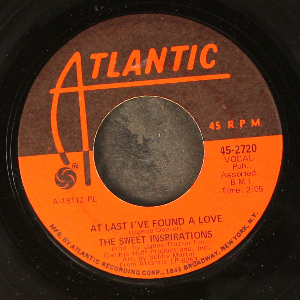 at last i've found a love / that's the way my baby is by SWEET INSPIRATIONS