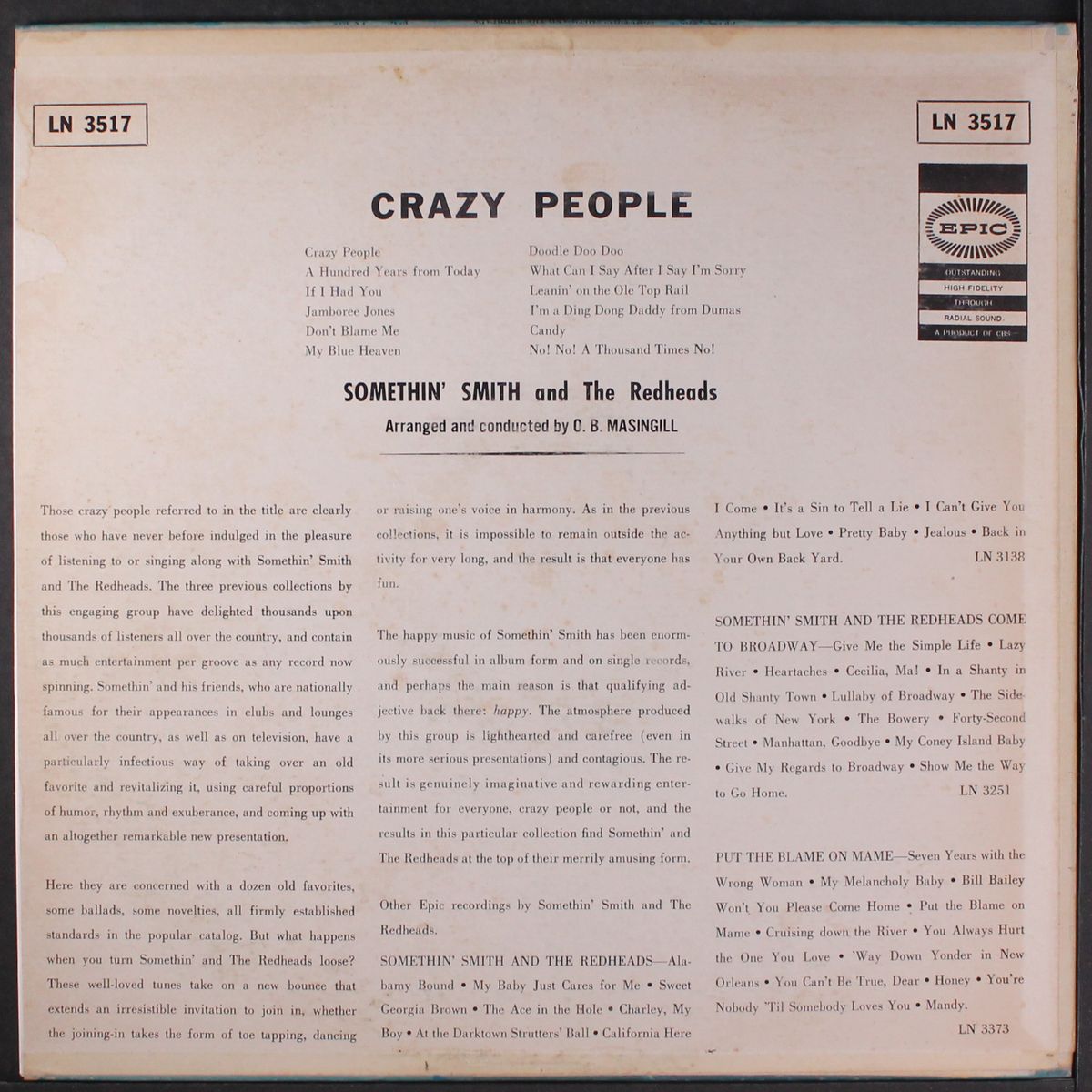 crazy people by SOMETHIN' SMITH & REDHEADS