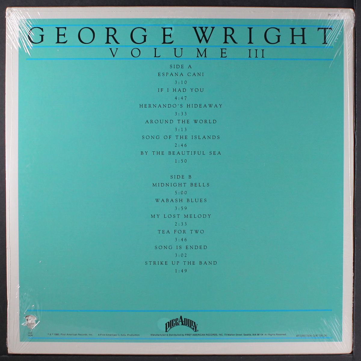 plays organ classics, vol. 3 by GEORGE WRIGHT