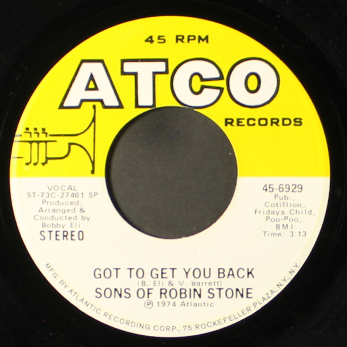 got to get you back / love is just around the corner by SONS OF ROBIN STONE