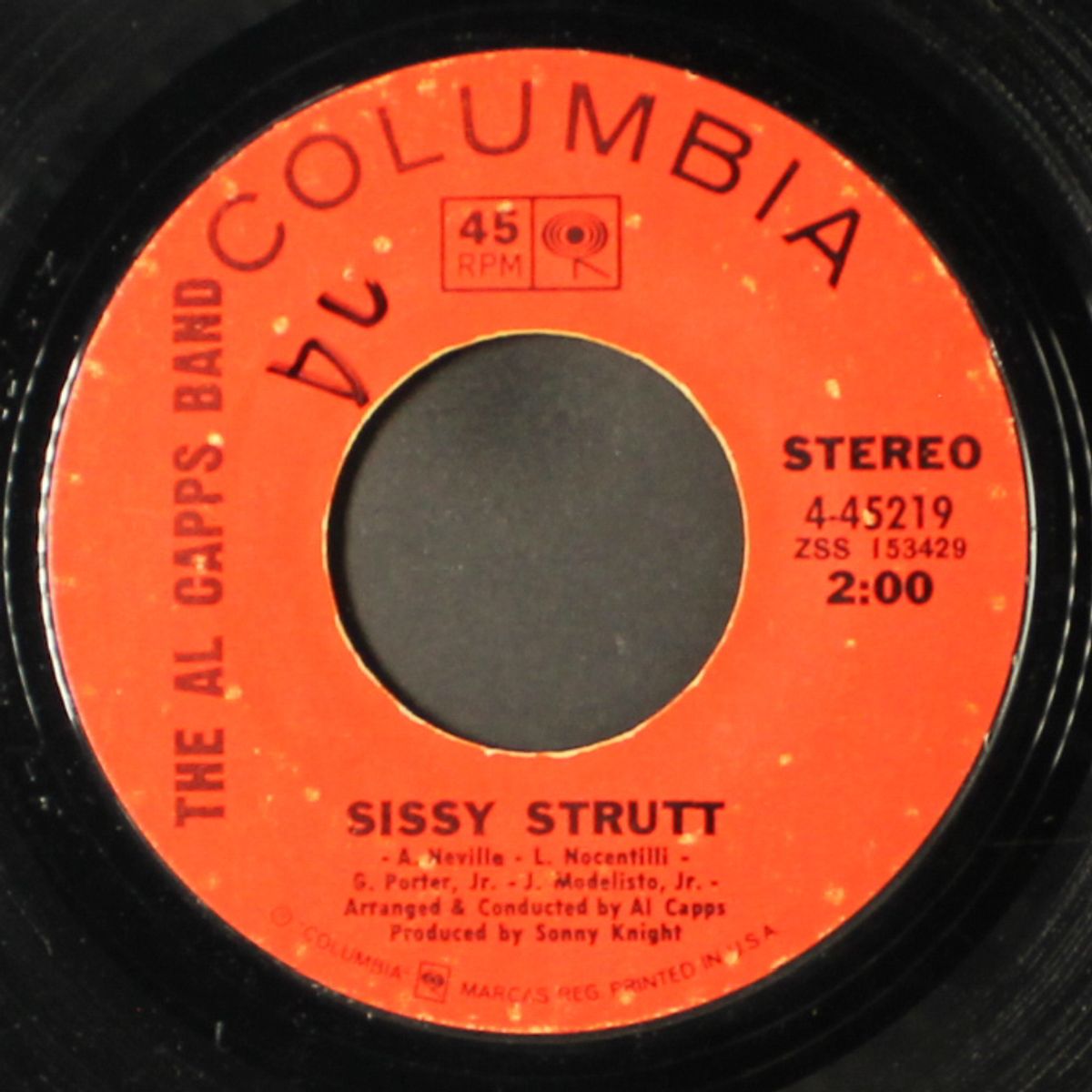 sissy strutt / odyssey park rock by AL CAPPS BAND