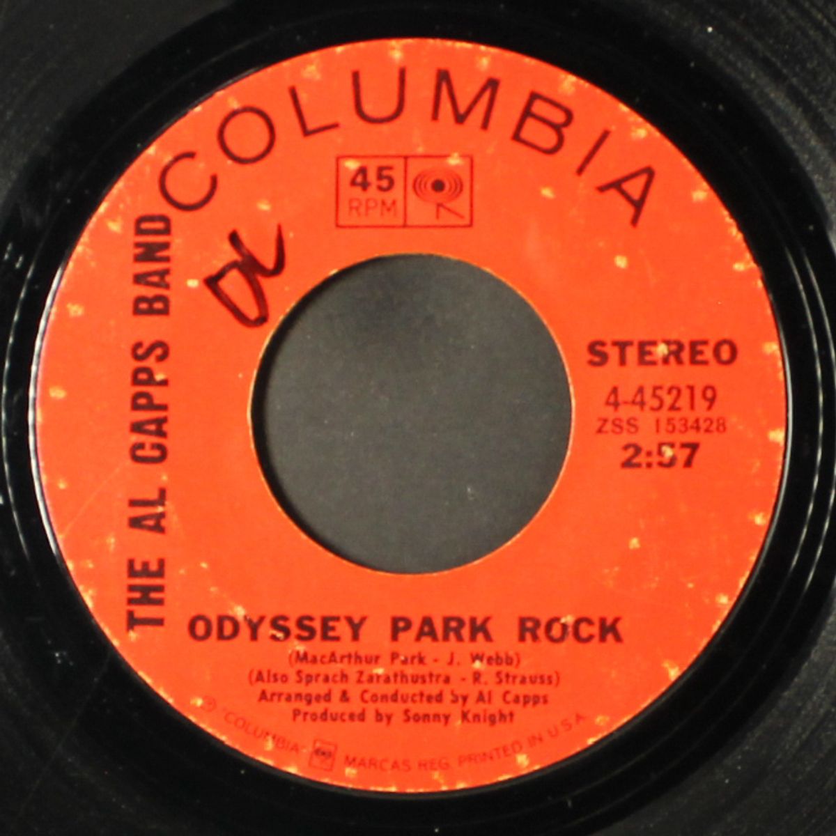 sissy strutt / odyssey park rock by AL CAPPS BAND