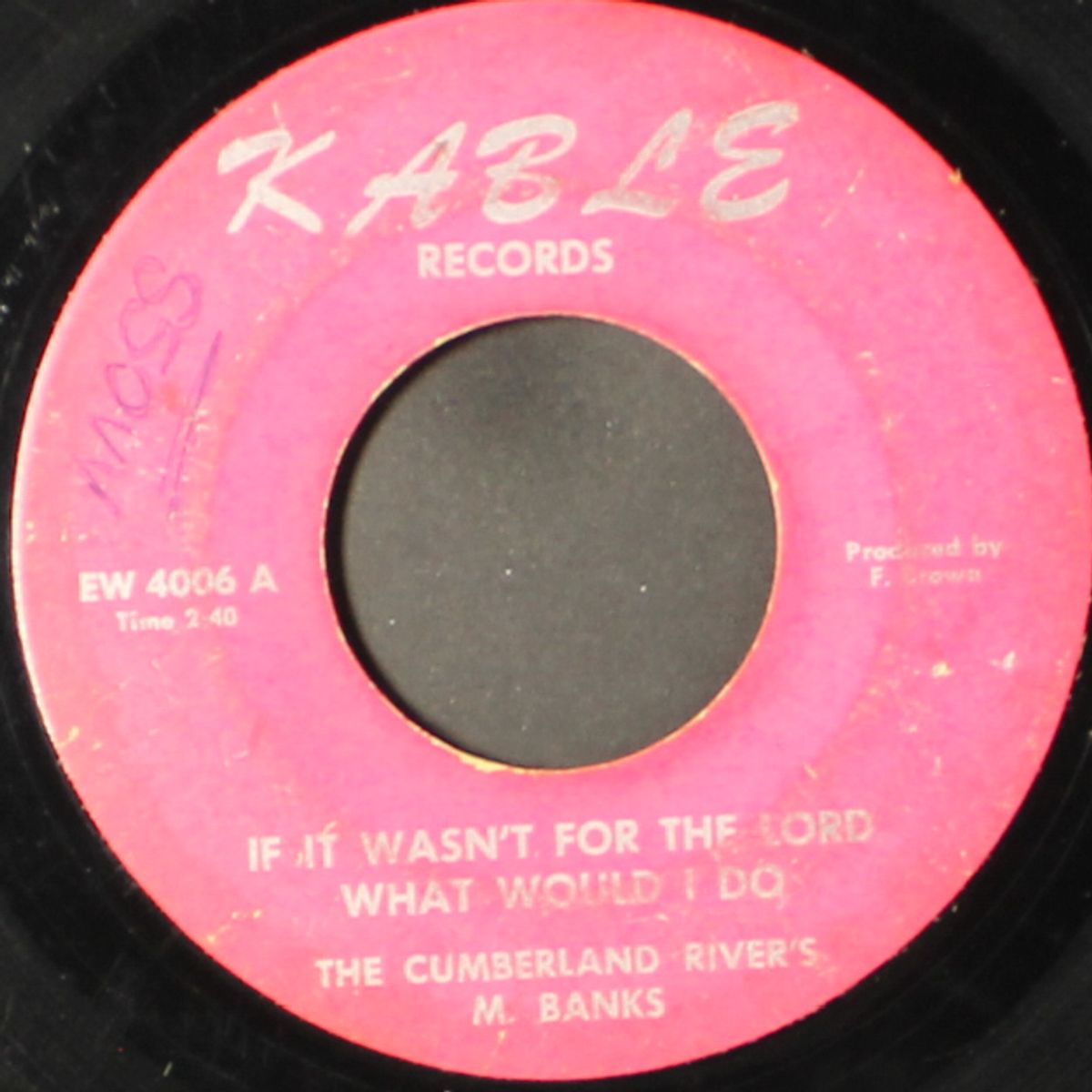 if it wasn't for the lord what would i do / my lord gonna move this wi by CUMBERLAND RIVERS