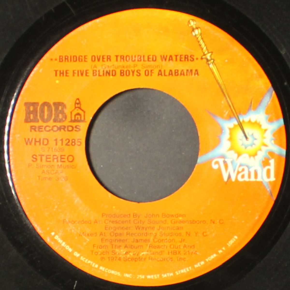 reach out and touch somebody's hand / bridge over troubled waters by FIVE BLIND BOYS OF ALABAMA
