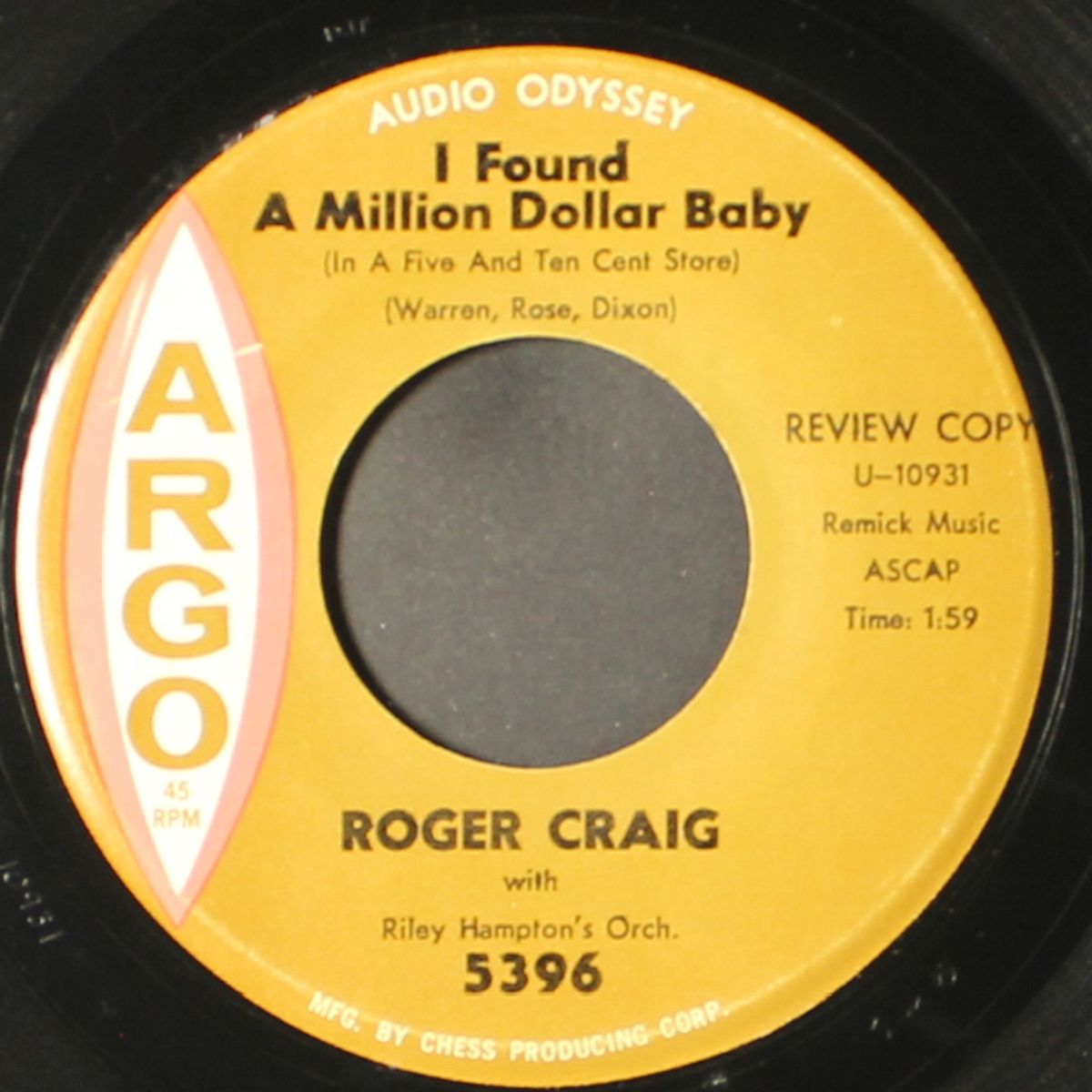 song of india / i found a million dollar baby by ROGER CRAIG