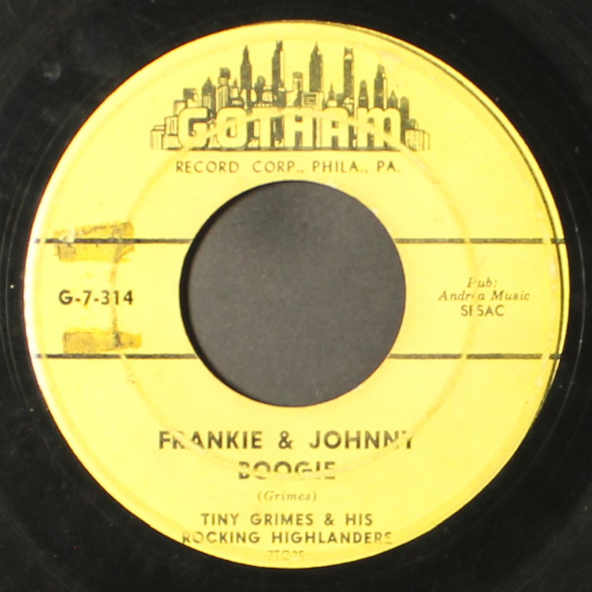 call of the wild / rankie & johnny boogie by TINY GRIMES