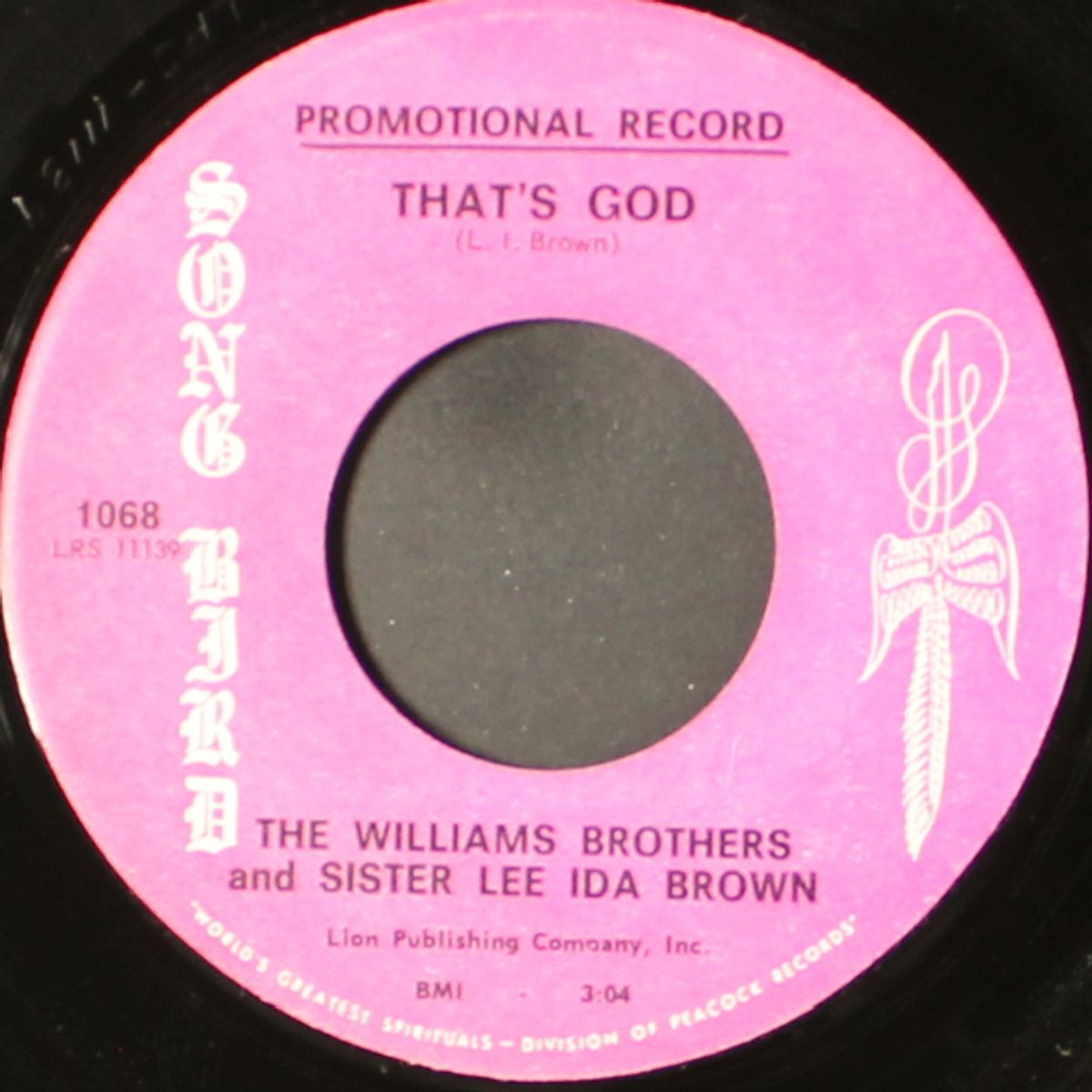 that's god by WILLIAMS BROTHERS