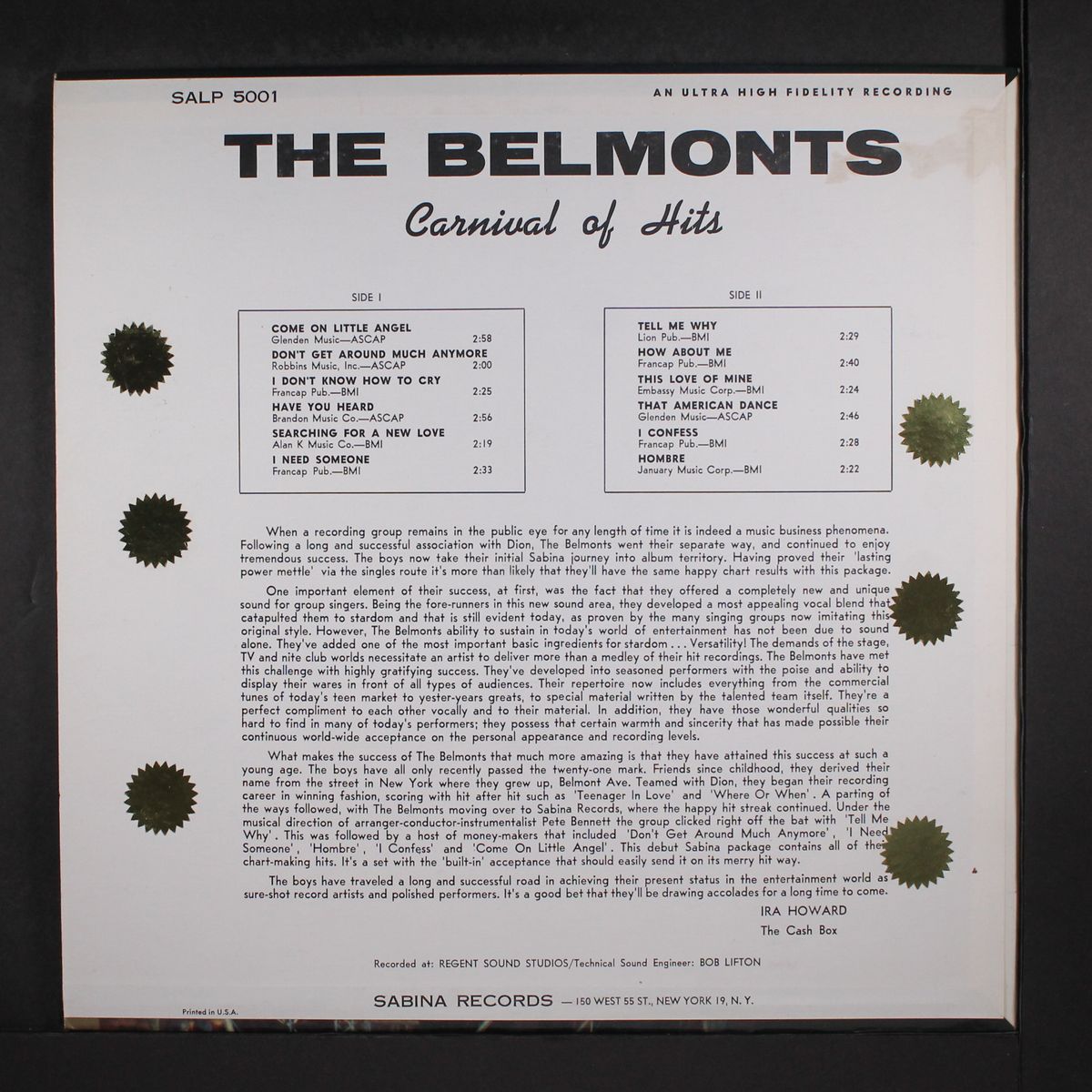 carnival of hits by BELMONTS