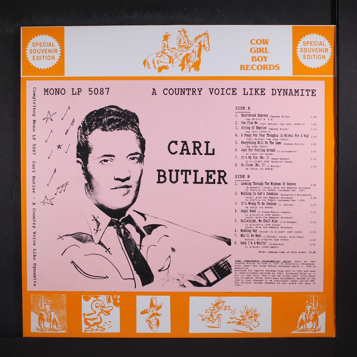 a country voice like dynamite by CARL BUTLER