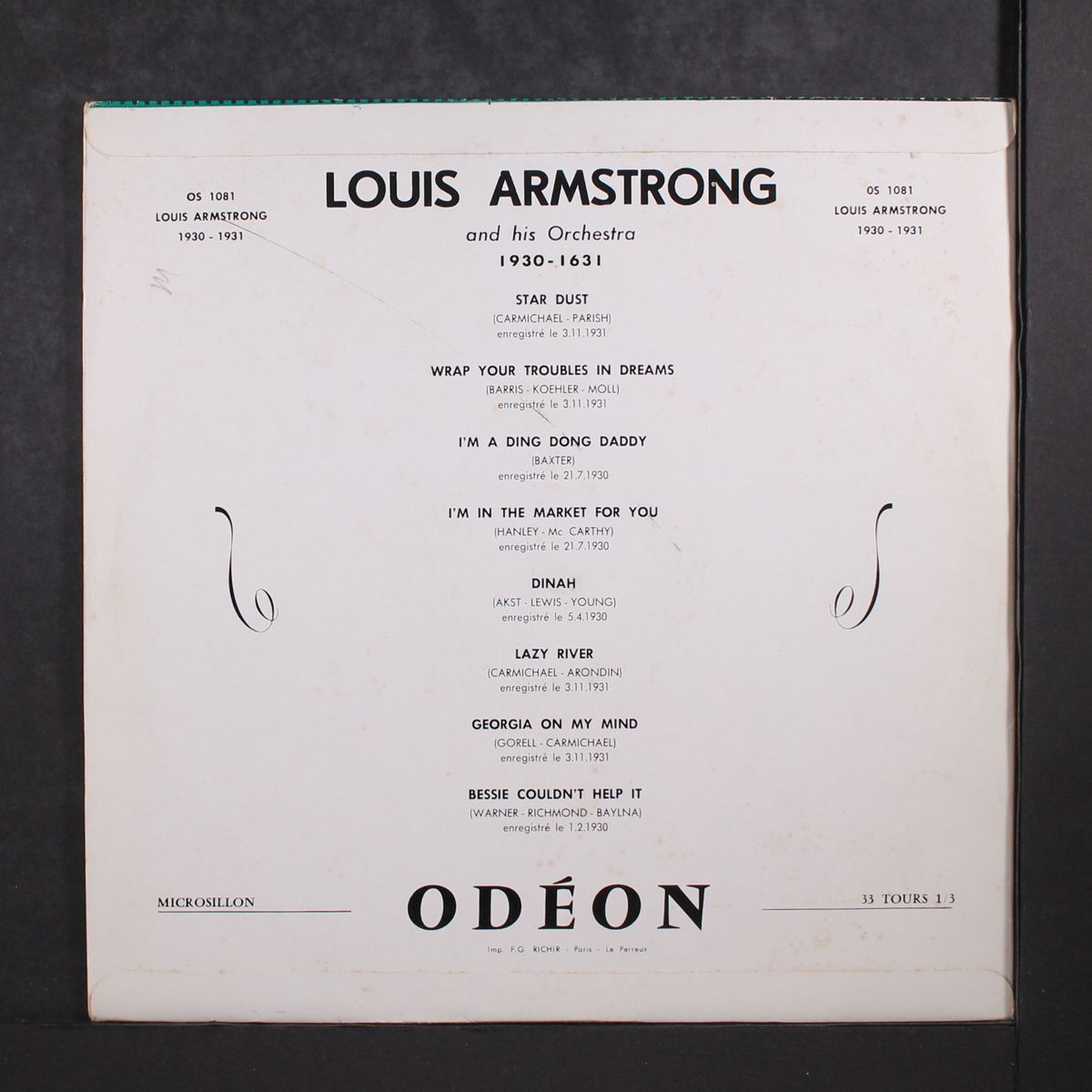 louis armstrong and his orchestra by LOUIS ARMSTRONG