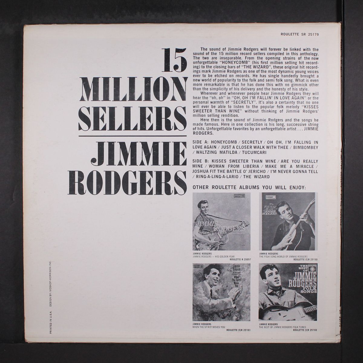 15 million sellers by JIMMIE RODGERS
