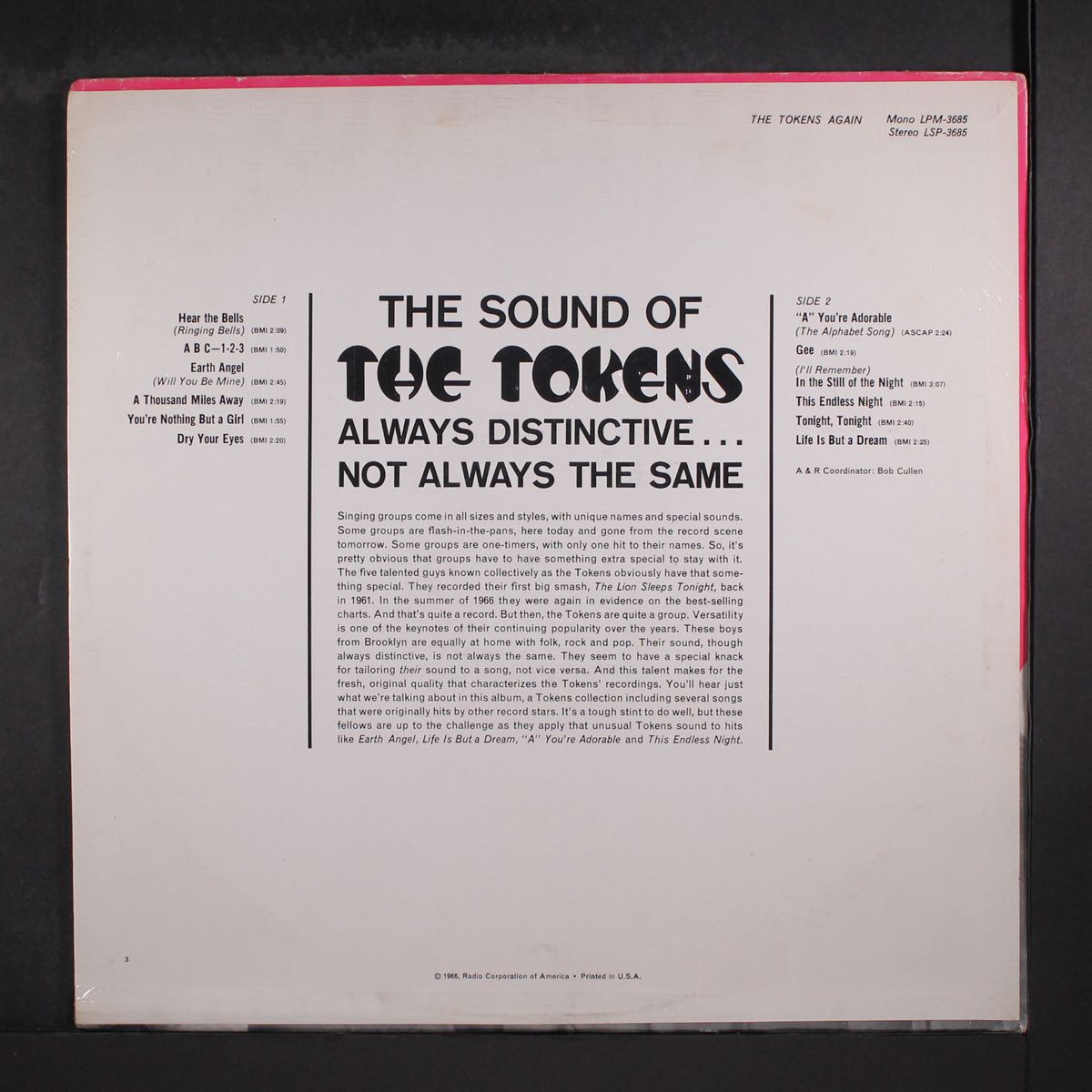 again by TOKENS