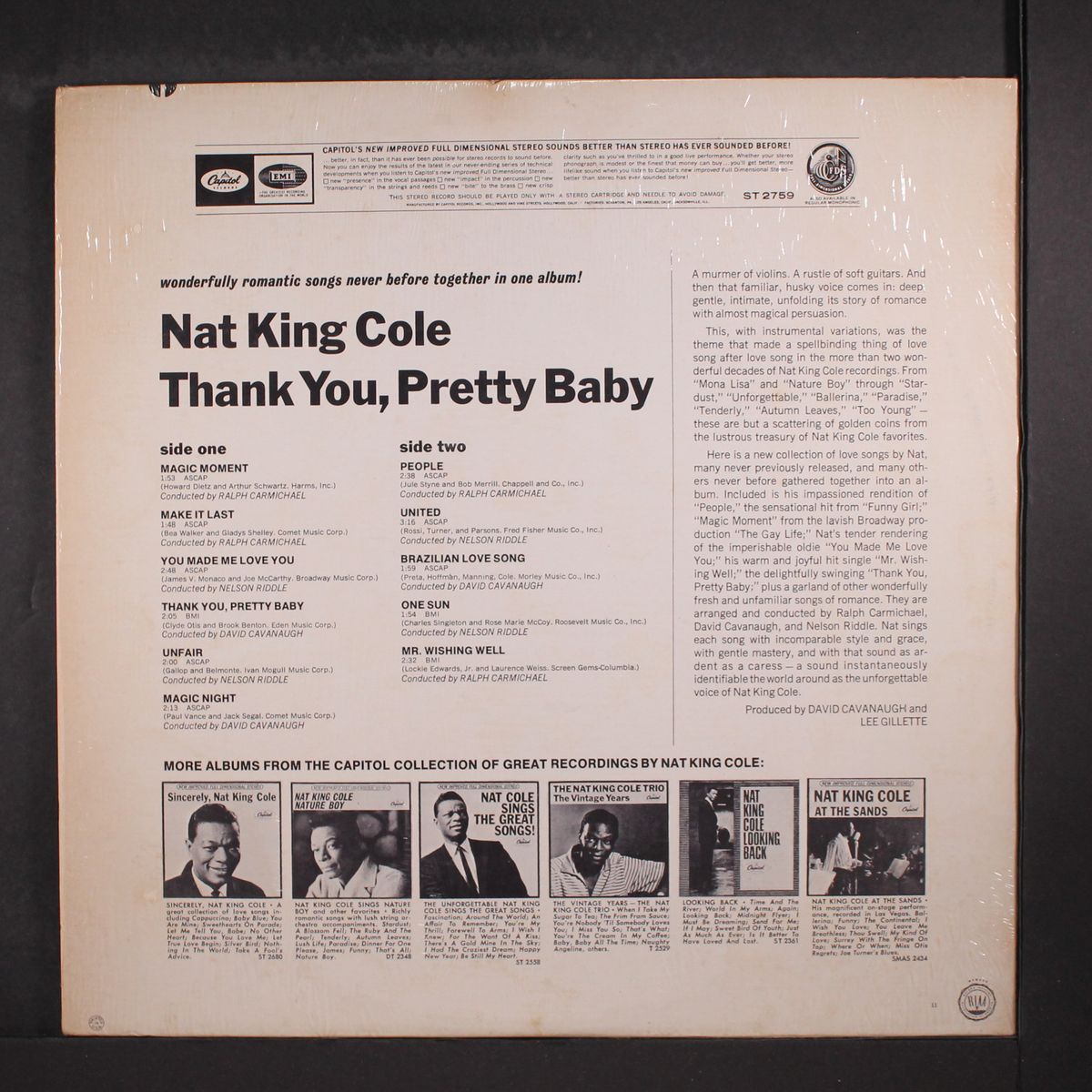 thank you, pretty baby by NAT KING COLE