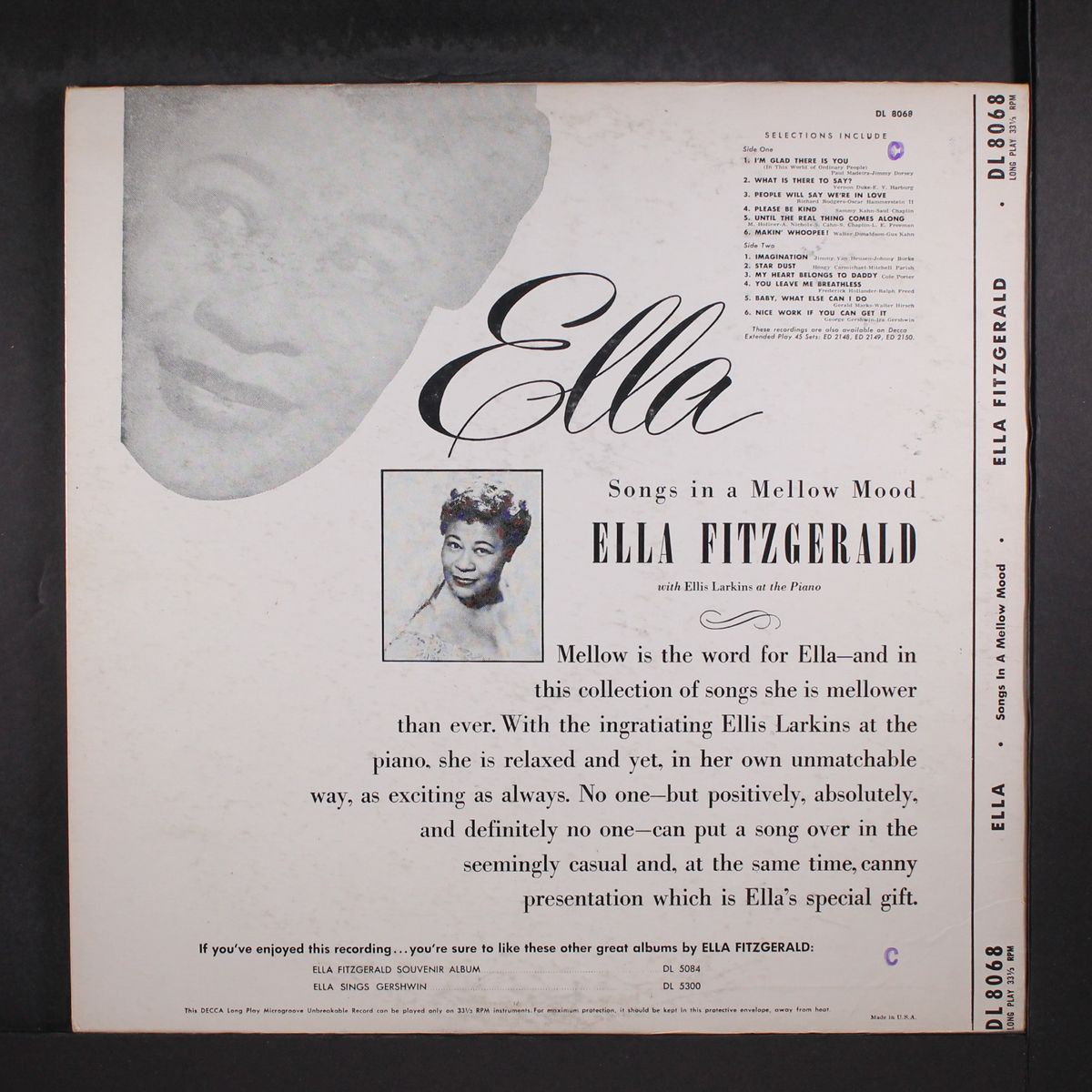 songs in a mellow mood by ELLA FITZGERALD