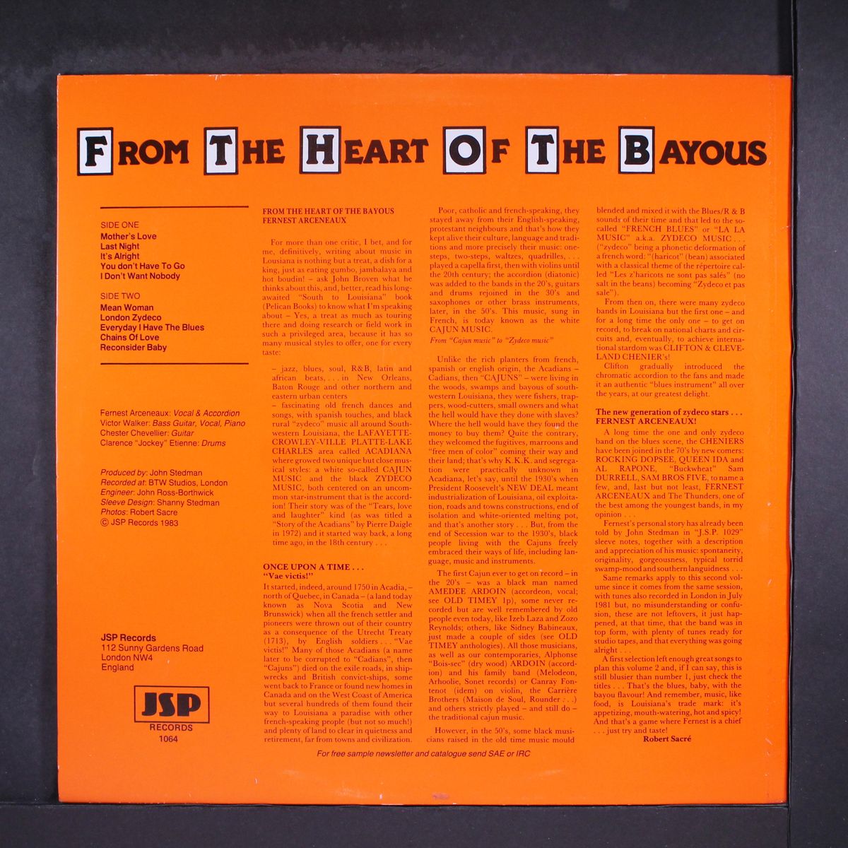 from the heart of the bayous by FERNEST ARCENEAUX