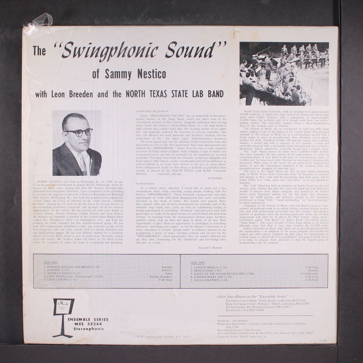 swingphonic sounds of sammy nestico by SAMMY NESTICO, LEON BREEDEN, & NORTH TEXAS STATE LAB BAND