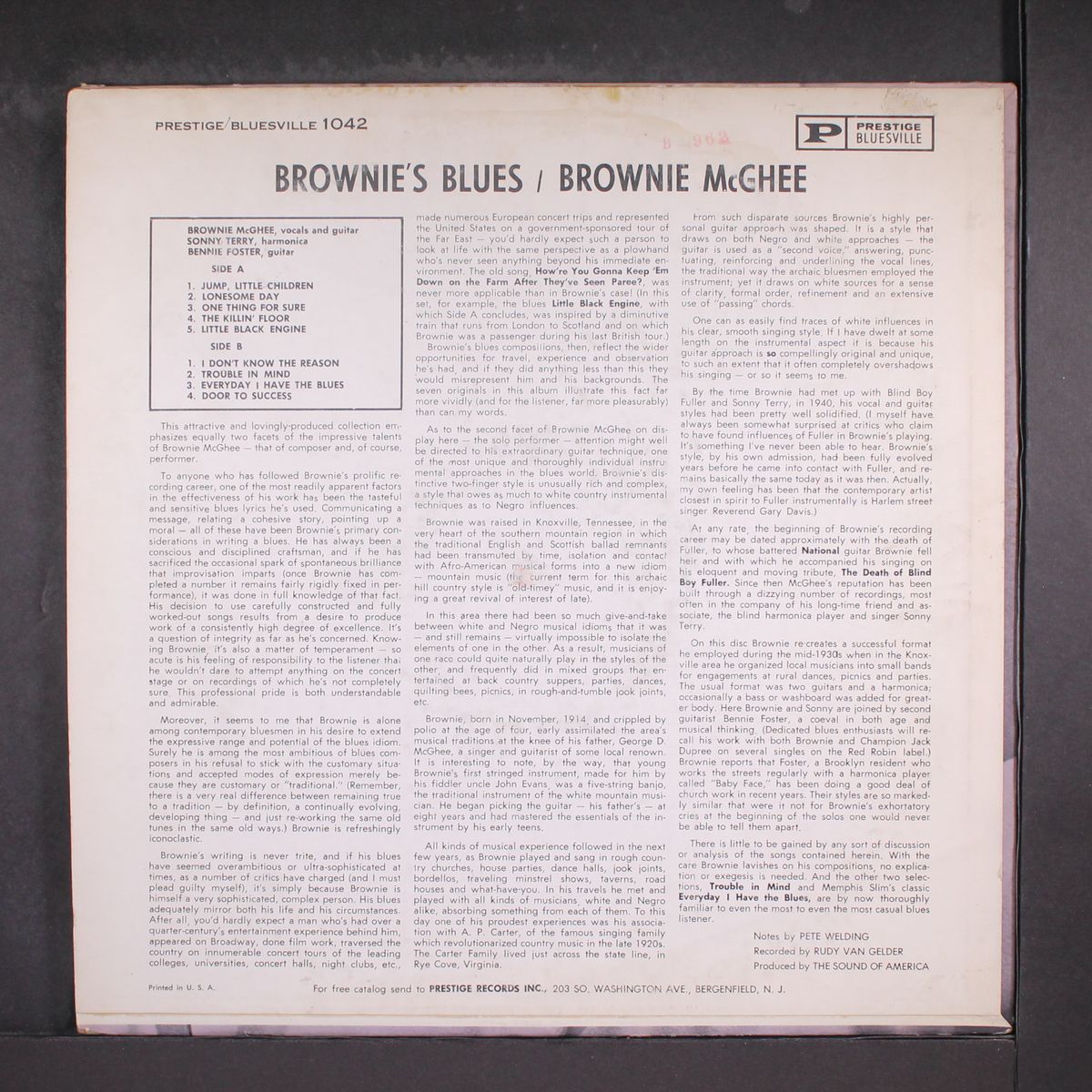 brownie's blues by BROWNIE MCGHEE