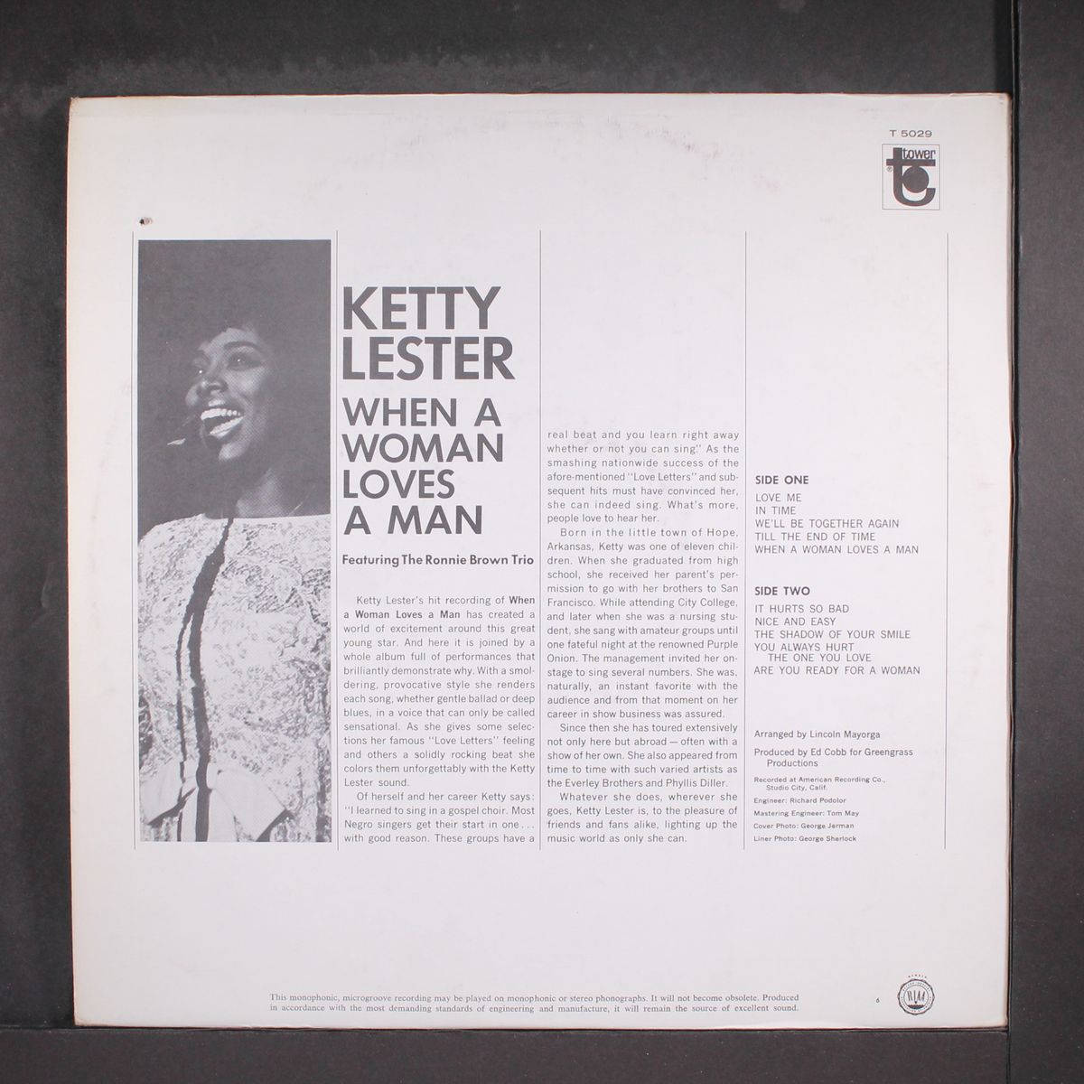 when a woman loves a man by KETTY LESTER