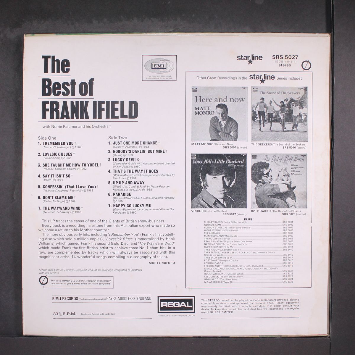 best of by FRANK IFIELD