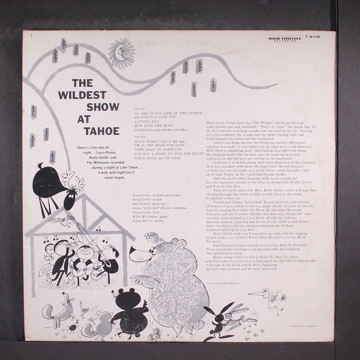 the wildest show at tahoe by LOUIS PRIMA