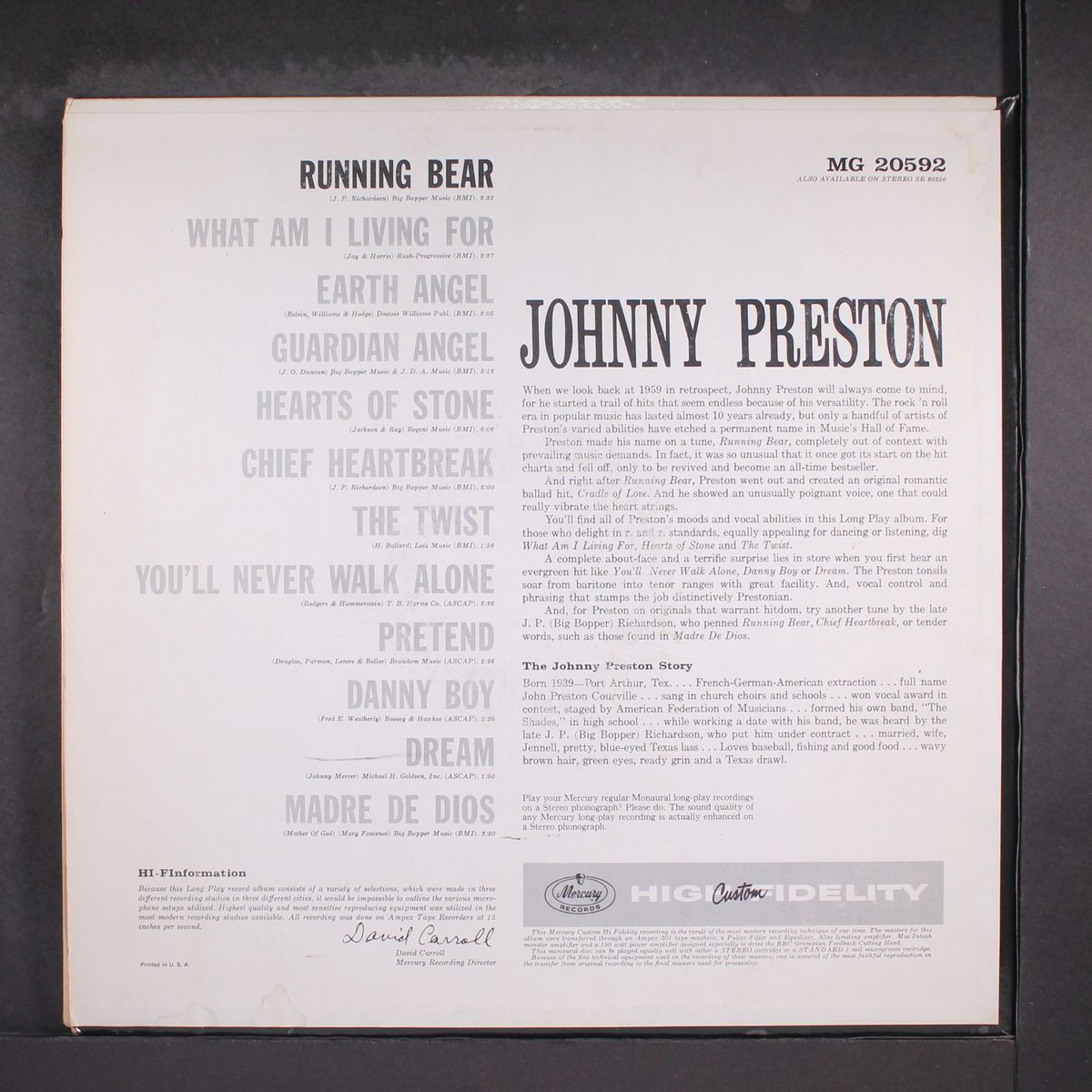 running bear by JOHNNY PRESTON