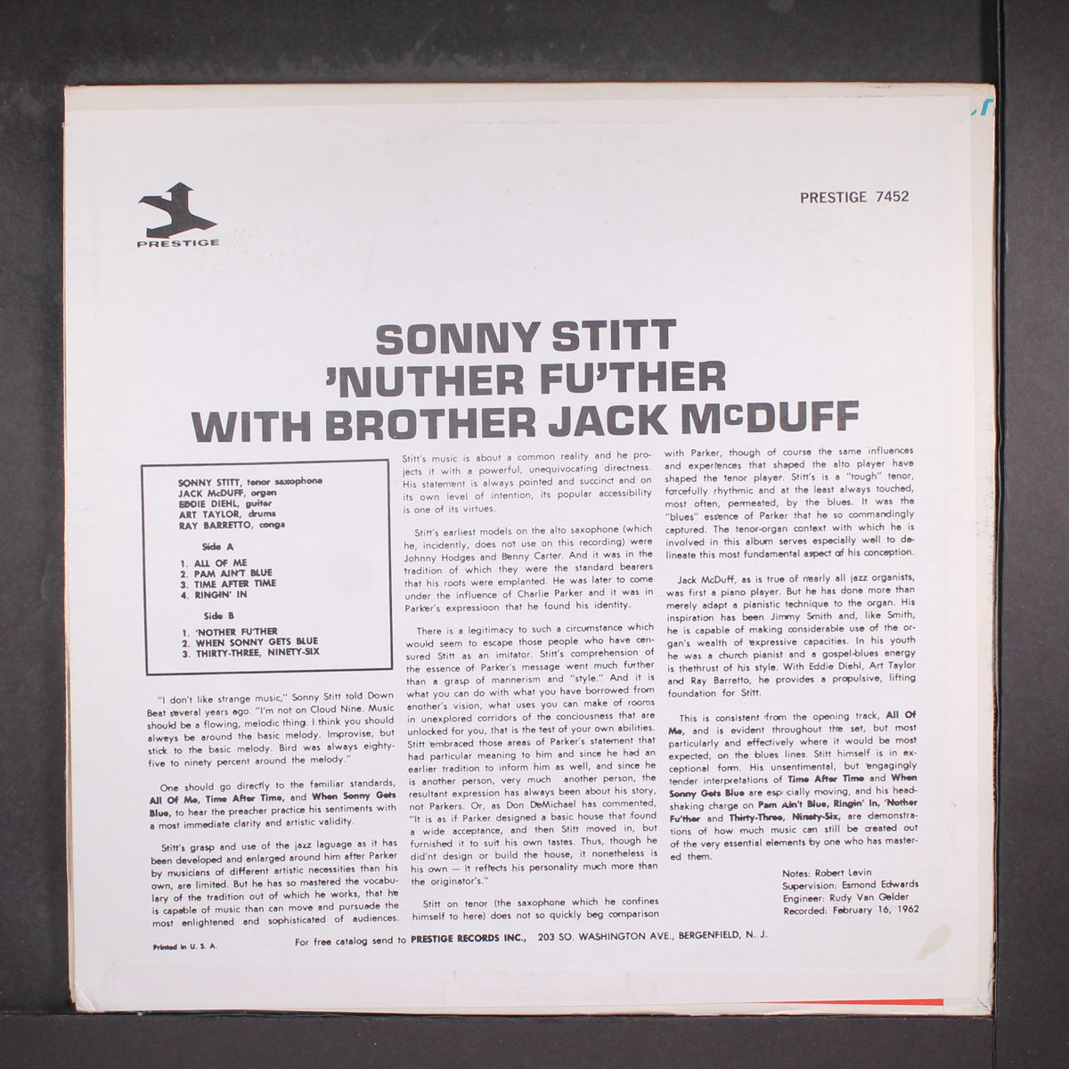 'nuther fu'ther by SONNY STITT