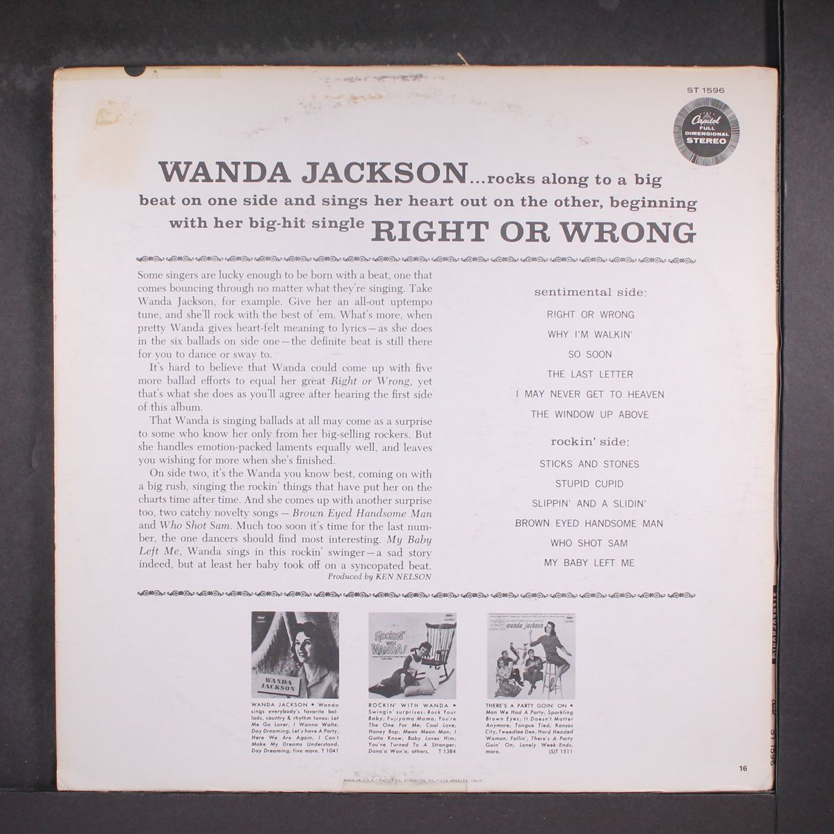 right or wrong by WANDA JACKSON