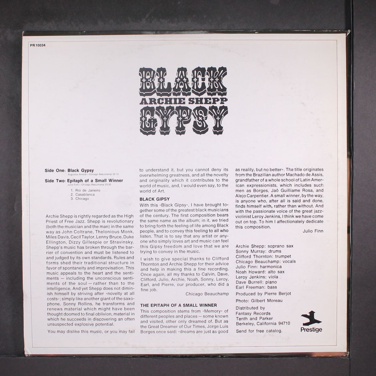 black gypsy by ARCHIE SHEPP