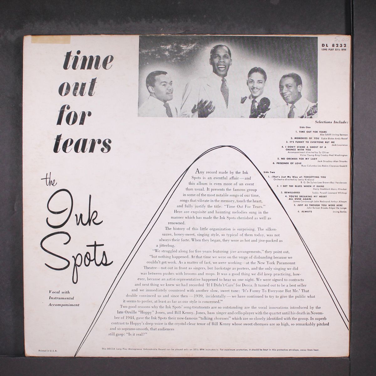 time out for tears by INK SPOTS