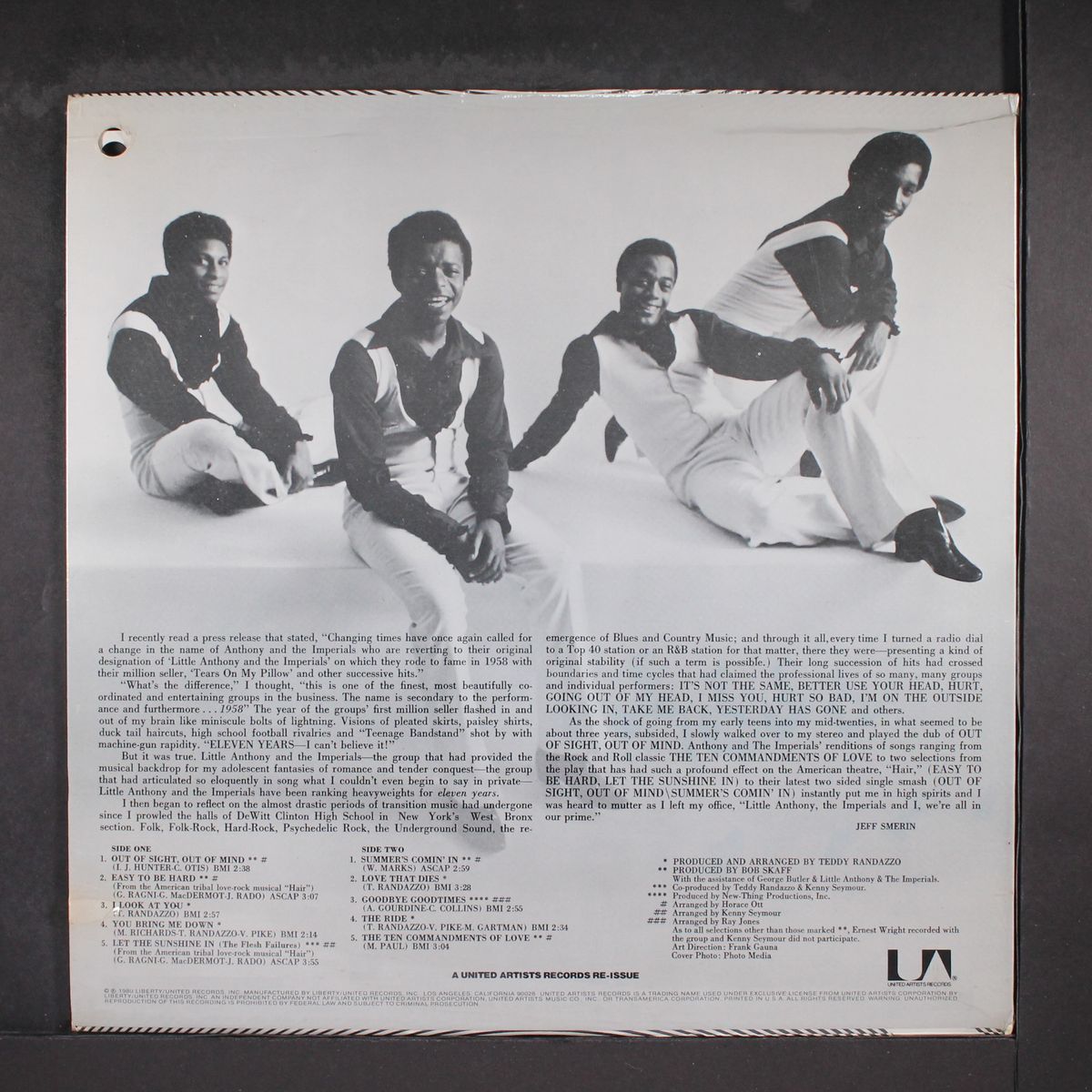 out of sight, out of mind by LITTLE ANTHONY & IMPERIALS