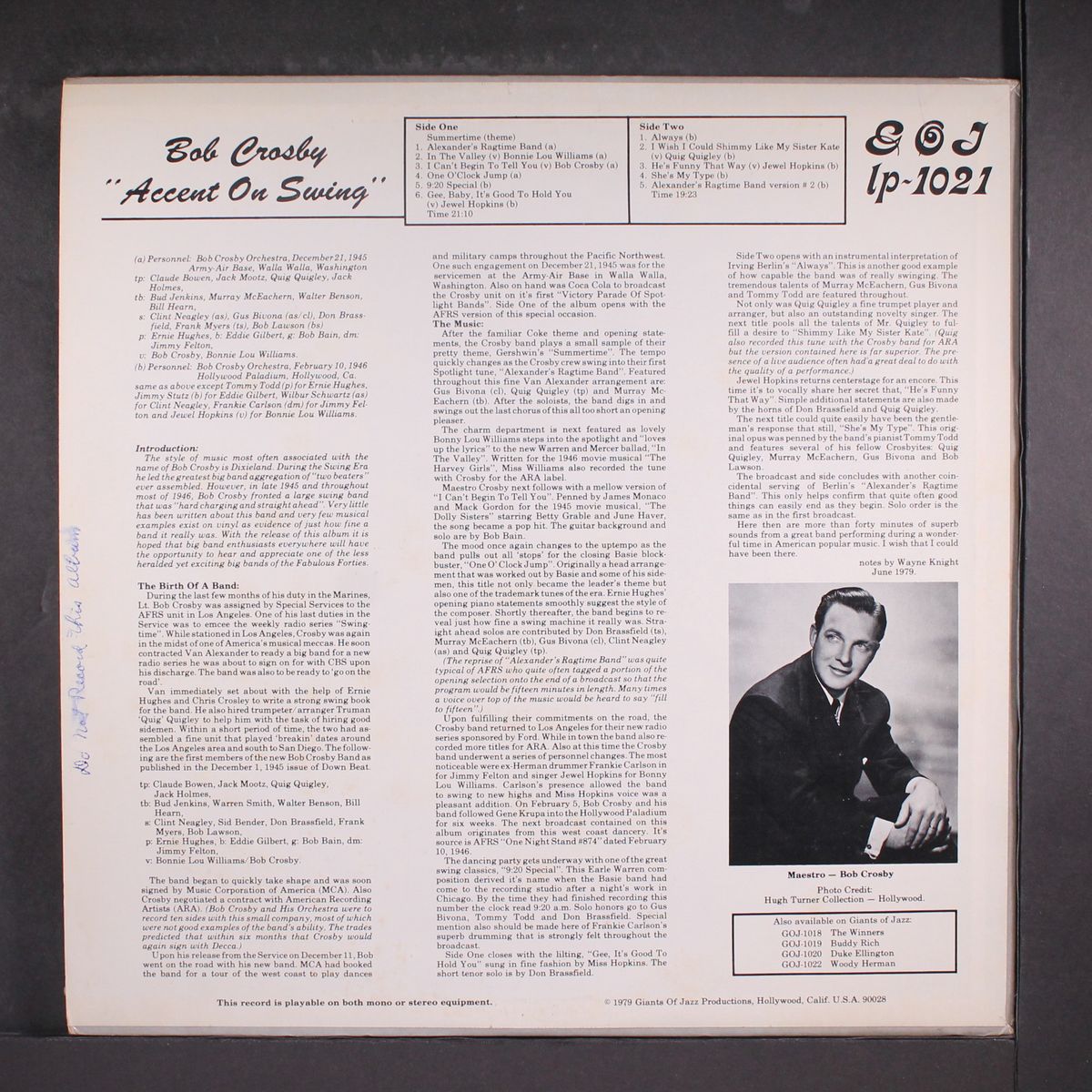 accent on swing by BOB CROSBY