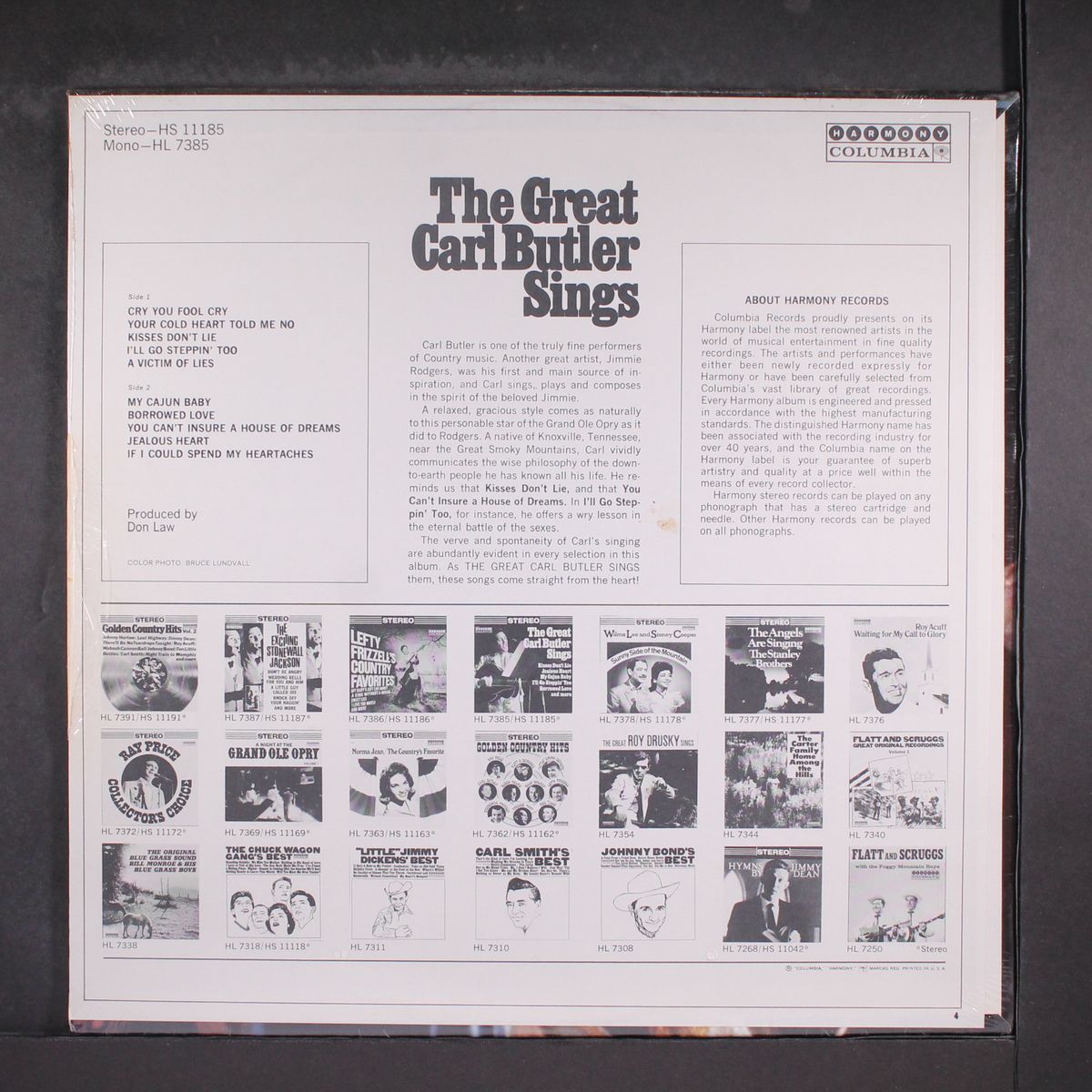 the great carl butler sings by CARL BUTLER