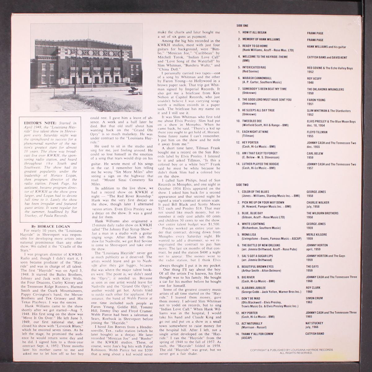 louisiana hayride saturday nite by VARIOUS